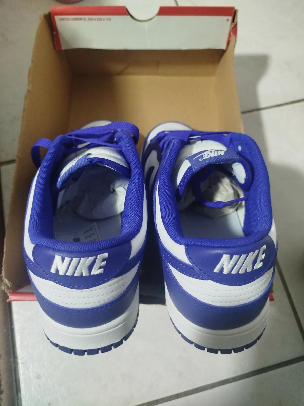 Baskets Nike Dunk Low bleu et blanc pointure 44.5 – Nike – taille EU 44 6
