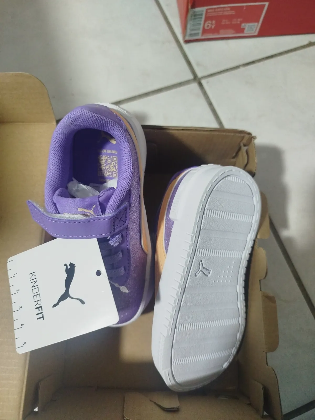 Baskets Puma Jola Glitz Glam AC+ Inf violettes pointure 24 – Puma – taille 24 4