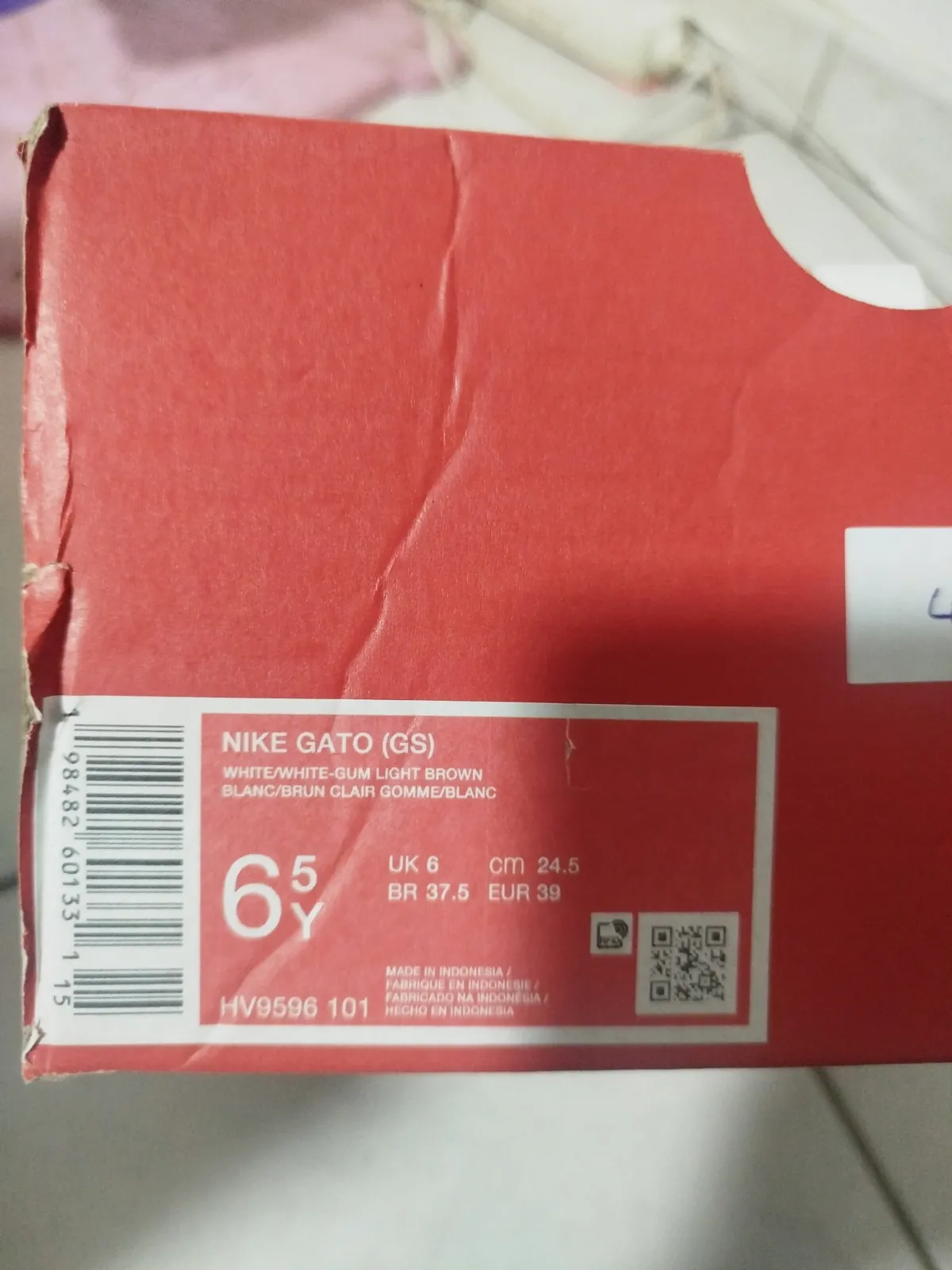 Baskets Nike Gato GS Blanches Taille 39 – Nike – taille EU 39 2