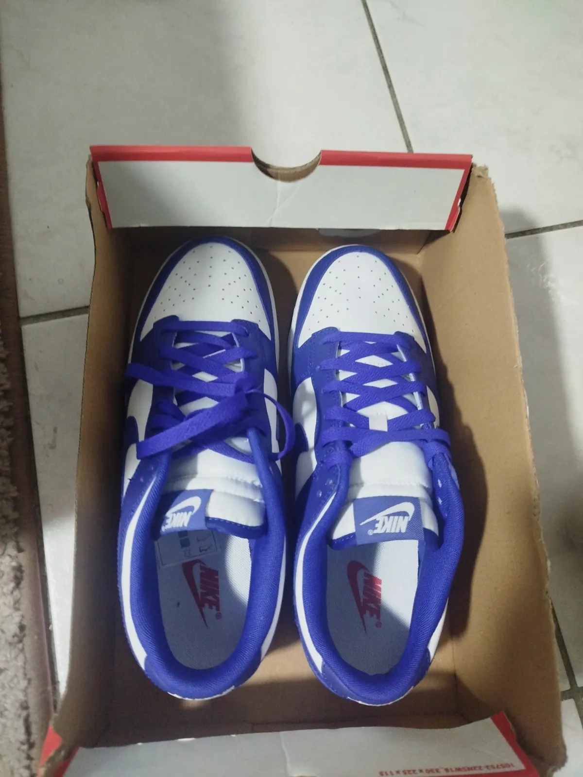 Baskets Nike Dunk Low bleu et blanc pointure 44.5 – Nike – taille EU 44 2