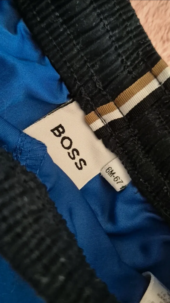Short de bain enfant Boss – Boss – bleu et noir – taille 6 ans 2