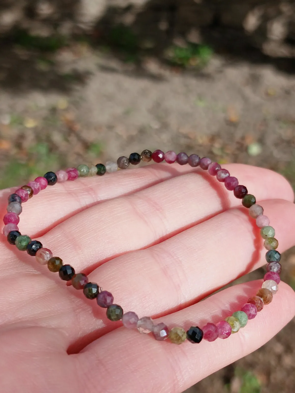 Bracelet Tourmaline Multicolor Facettée – Sans marque 3