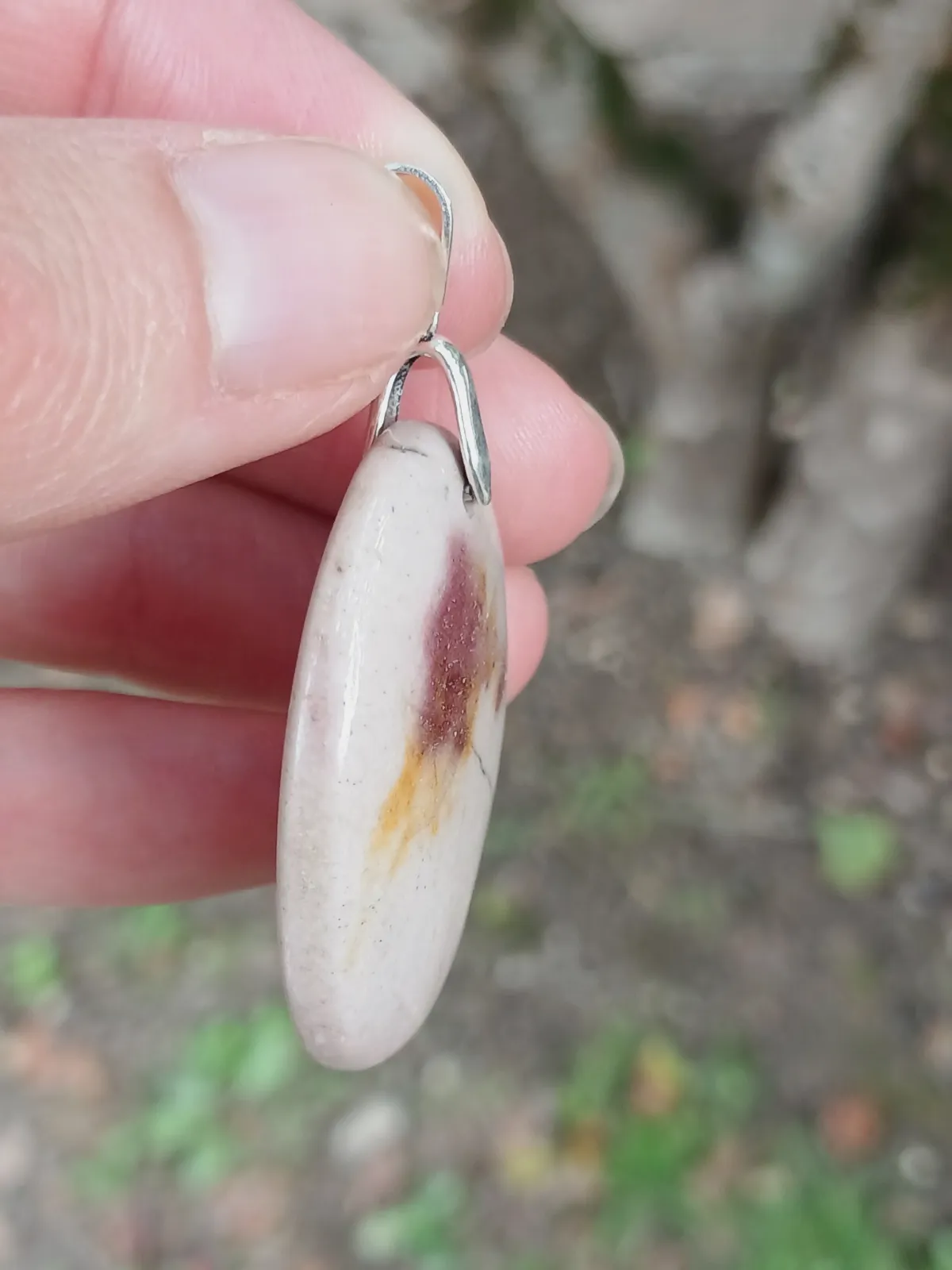 Pendentif jaspe mokaite – sans marque – taille Taille unique 2