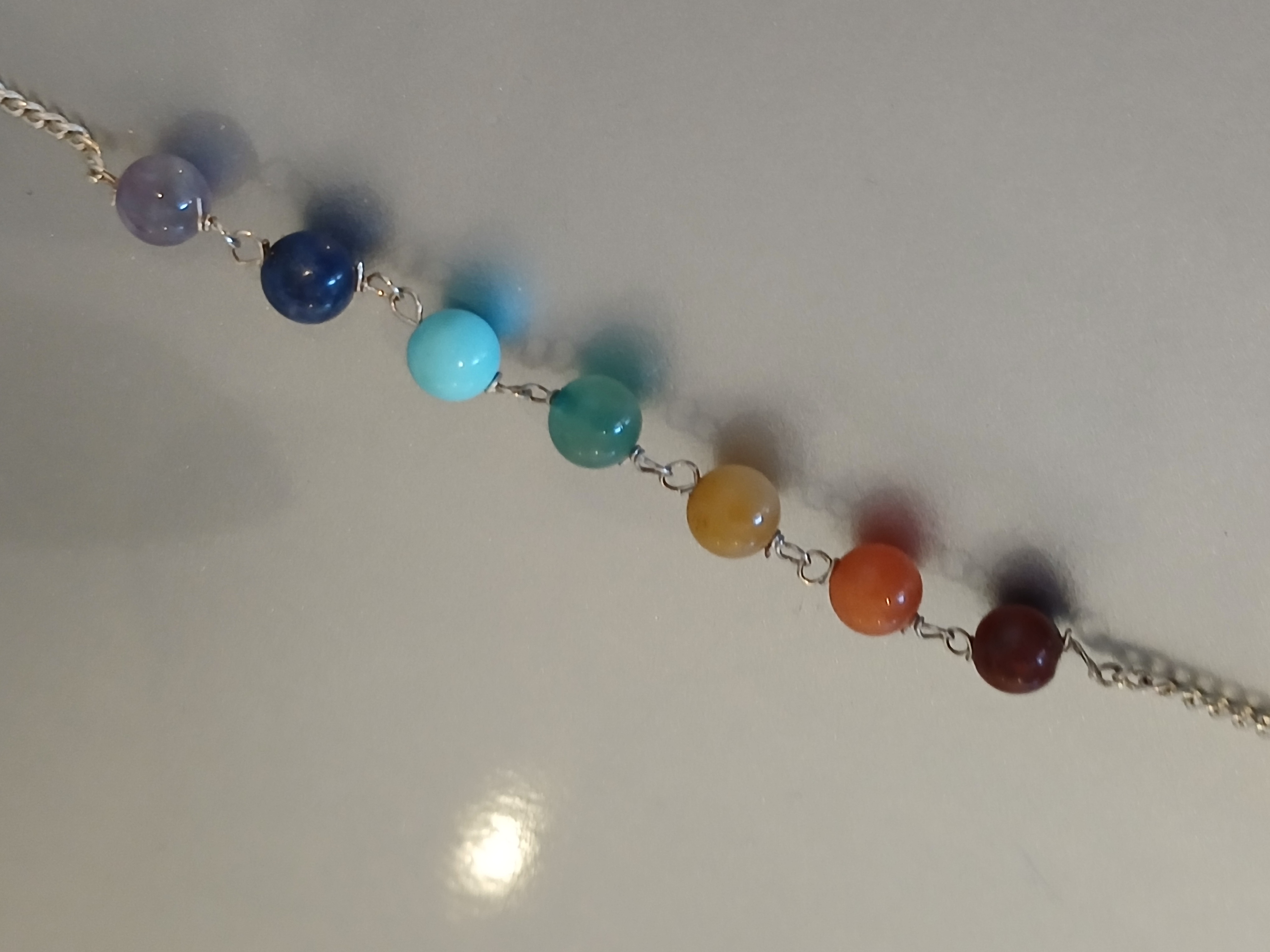 Pendule Conique Arbre de Vie en Résine & Éclats de Pierres Naturelles – sans marque 3