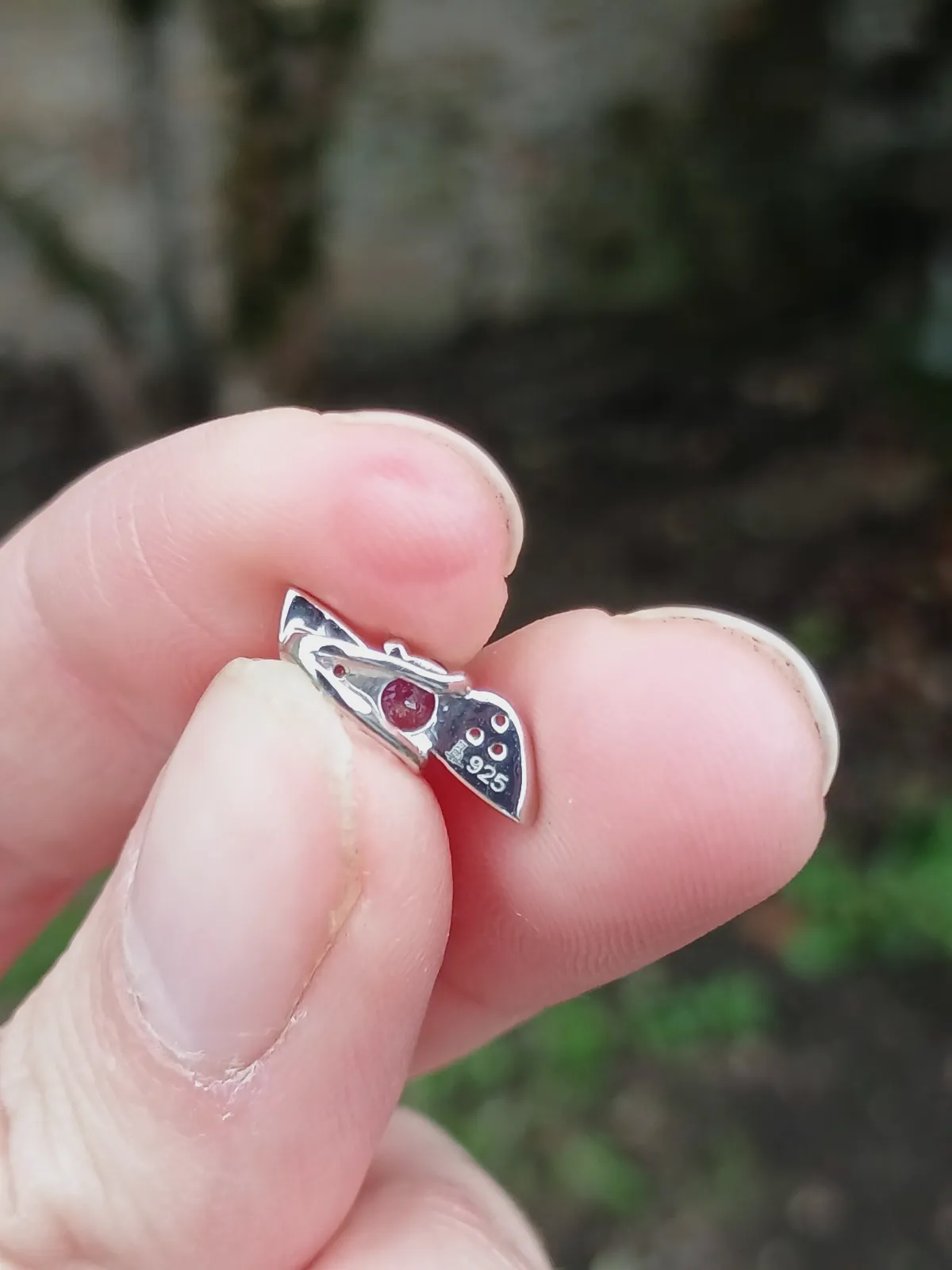 Pendentif tanzanite et argent rhodié – Sans marque – taille Taille unique 5