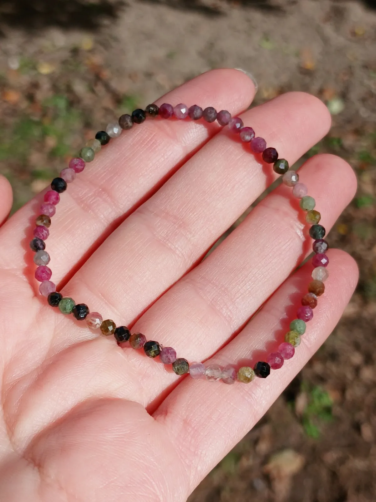 Bracelet Tourmaline Multicolor Facettée – Sans marque 2