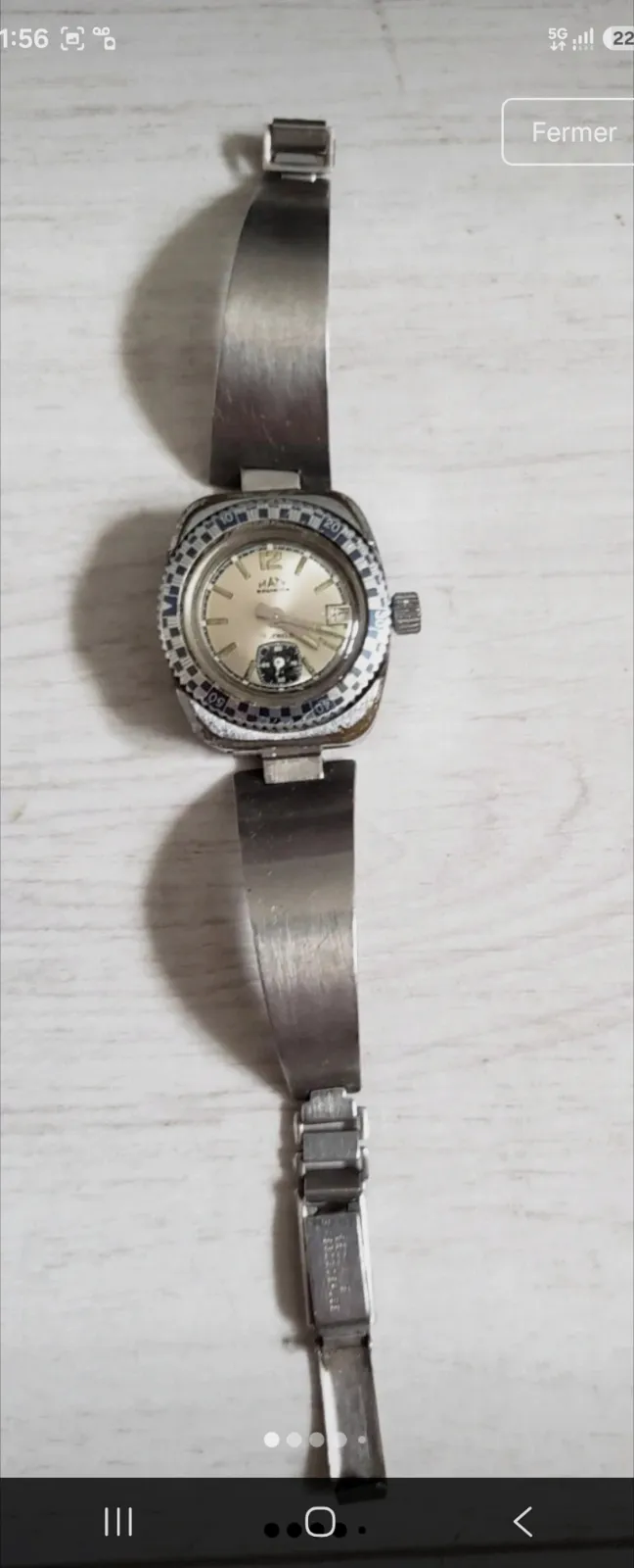 Montre Vintage MATY Besançon – Style Diver / Skin Diver – Années 70 – Maty 2