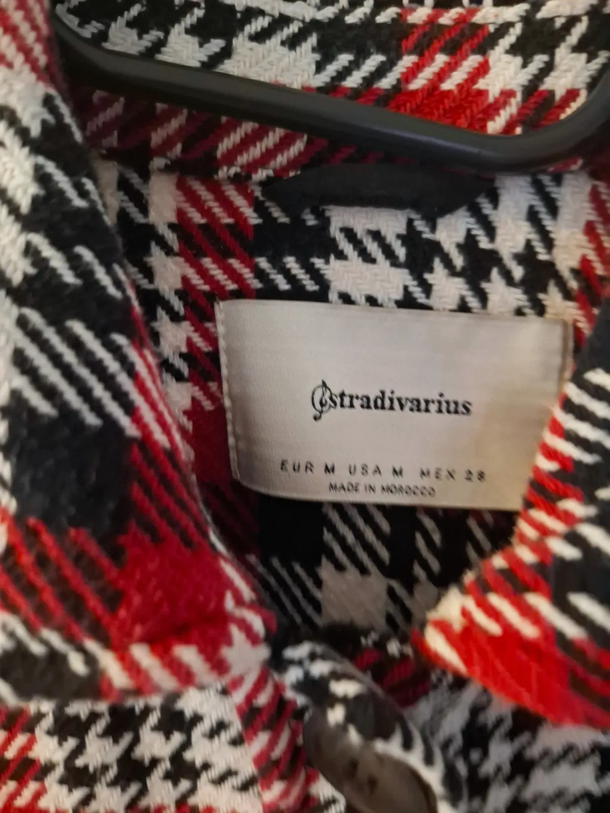 veste chemise stradivarius carreaux bordeaux noir taille 38 en très bon état – Stradivarius – taille M 6
