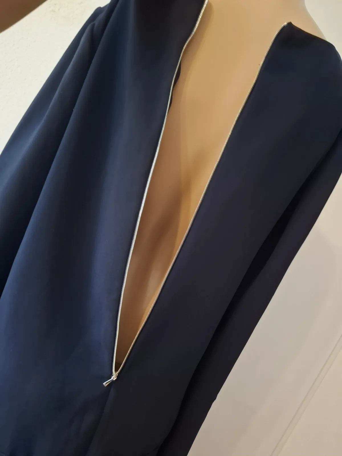 Robe bleu marine manche longue mango taille 36 en tres bon etat – Mango – taille S 4