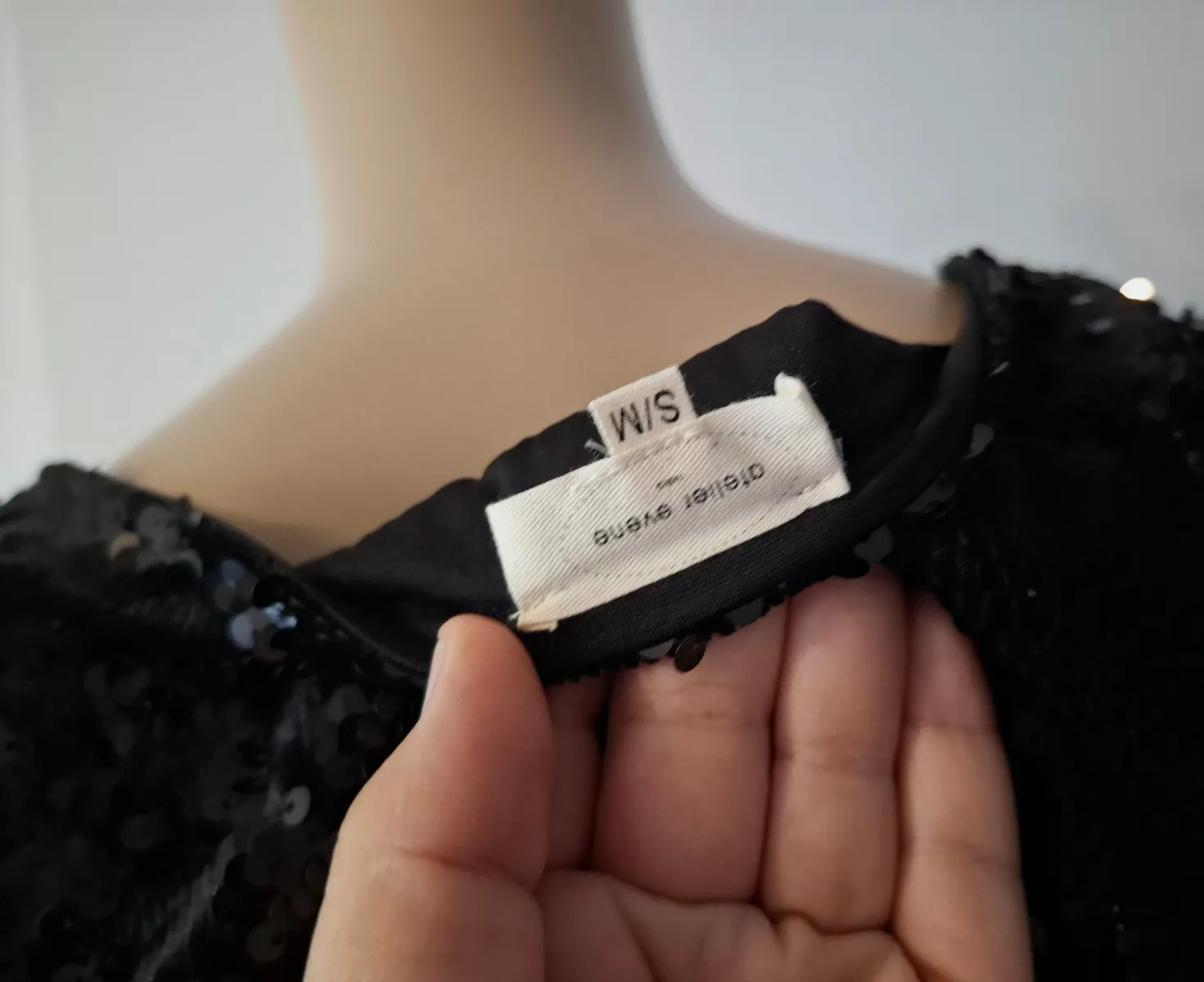 Robe à sequin atelier noir  evene taille s/m en très bon état – Atelier evene – taille S 6