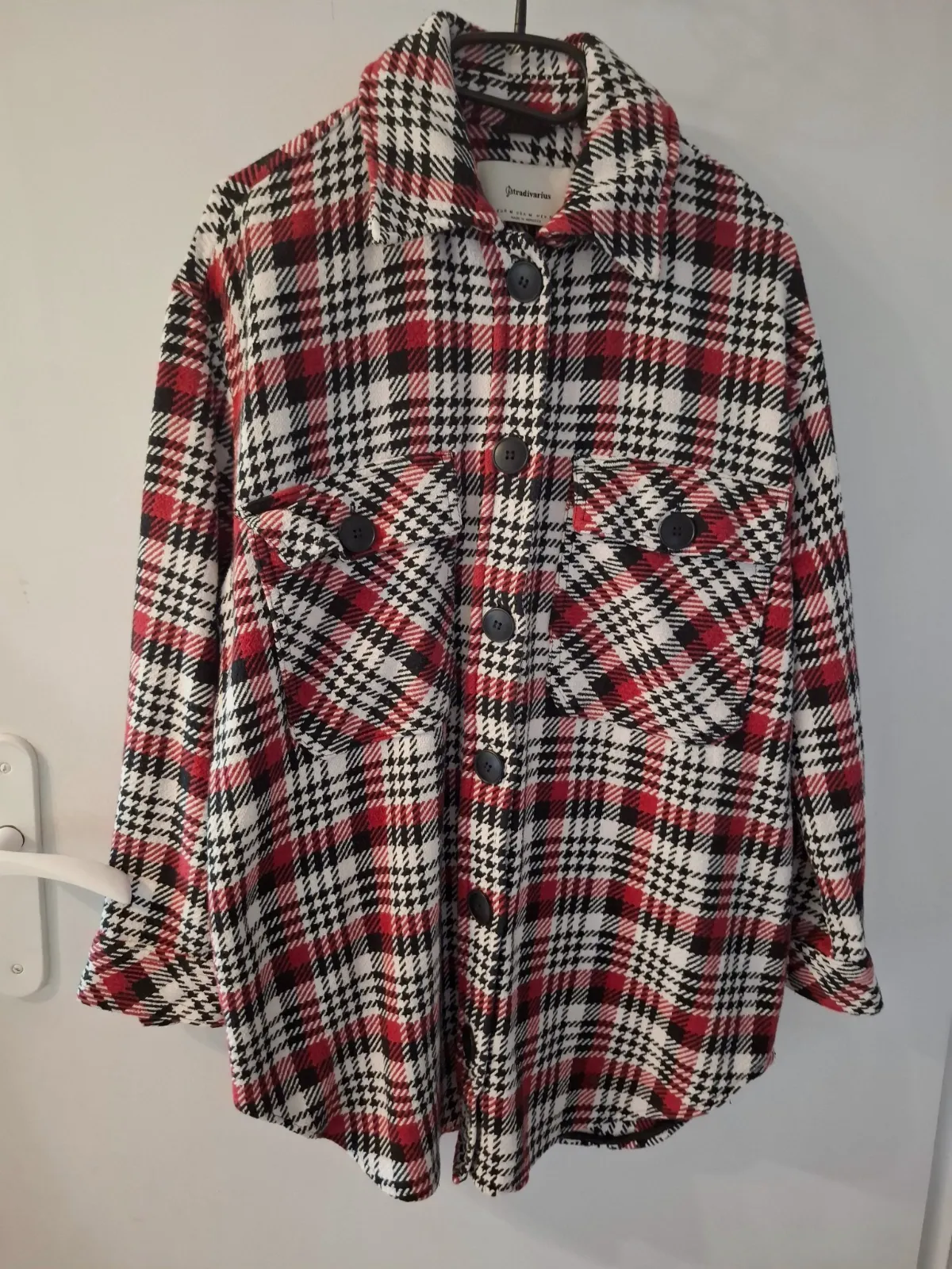veste chemise stradivarius carreaux bordeaux noir taille 38 en très bon état – Stradivarius – taille M 5