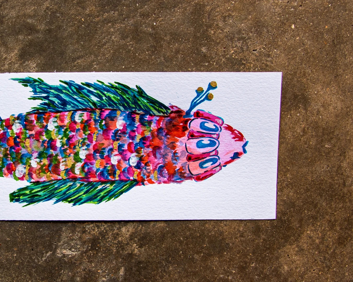 Lámina ilustrada, edición limitada 50 unidades firmada 10,5x30 – Art 3