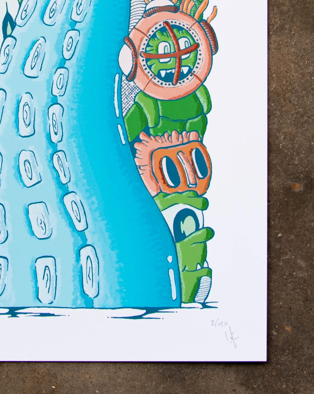 Lámina ilustrada A4 edición limitada 50 unidades firmada – Art 5