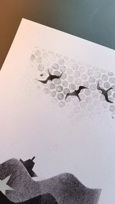 Lámina ilustrada A4 edición limitada 50 unidades firmada – Art 4
