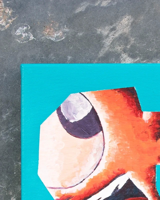 Cuadro Original Acrílico Estilo Abstracto / Pop Art (20x20 cm) – Art 3
