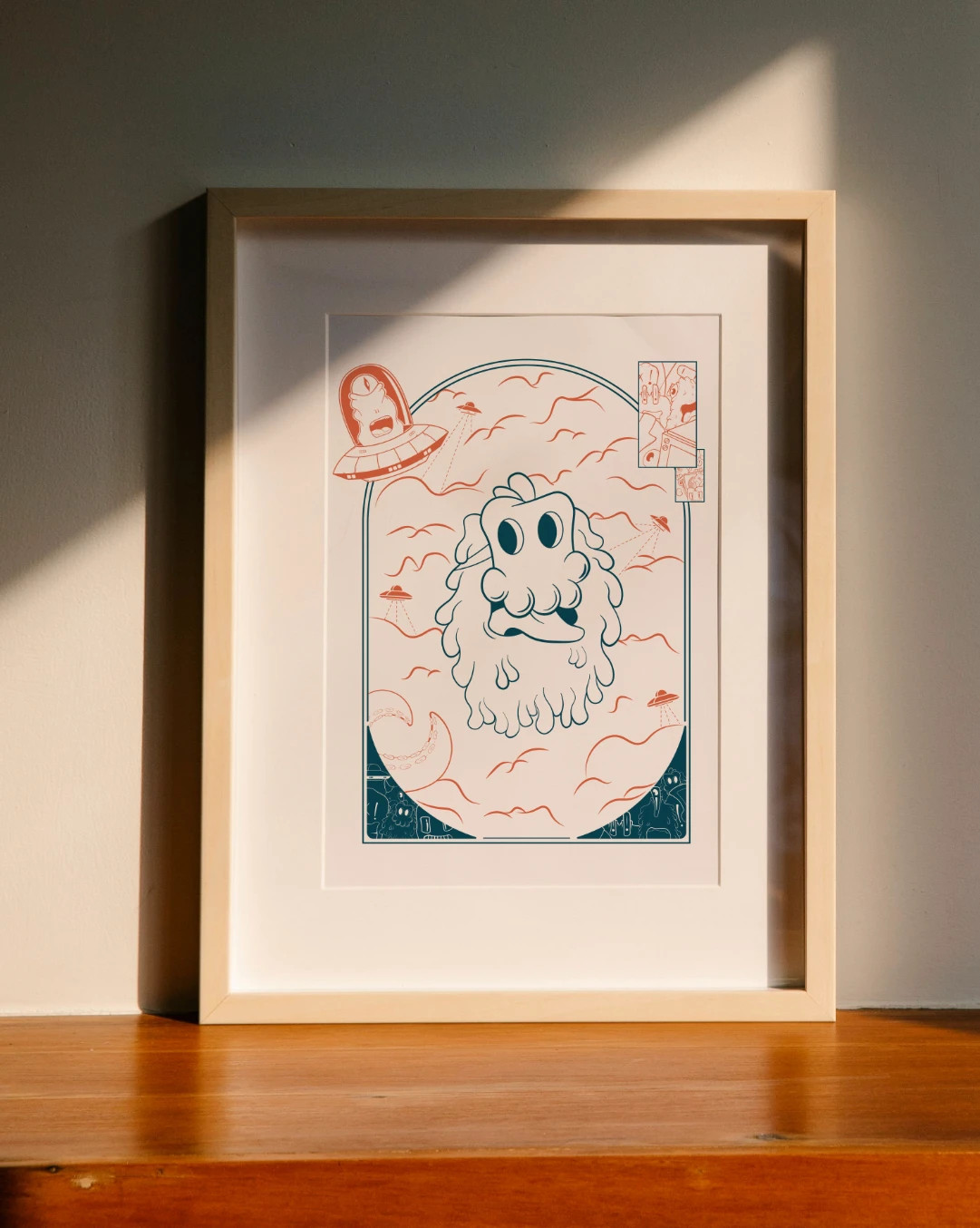 Lámina ilustrada A4 edición limitada 50 unidades firmada – Art
