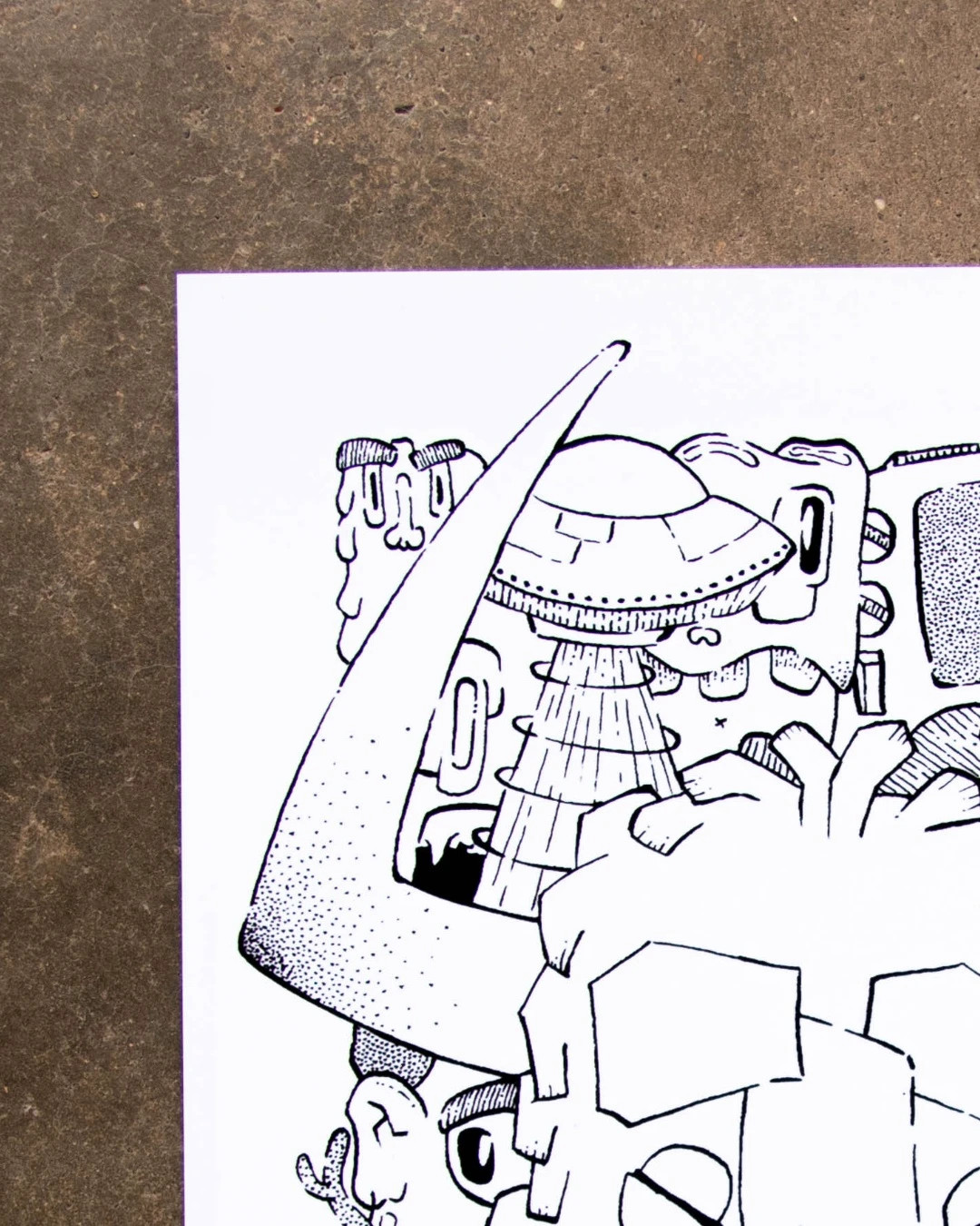 Lámina ilustrada A4 edición limitada 50 unidades firmada – Art 3