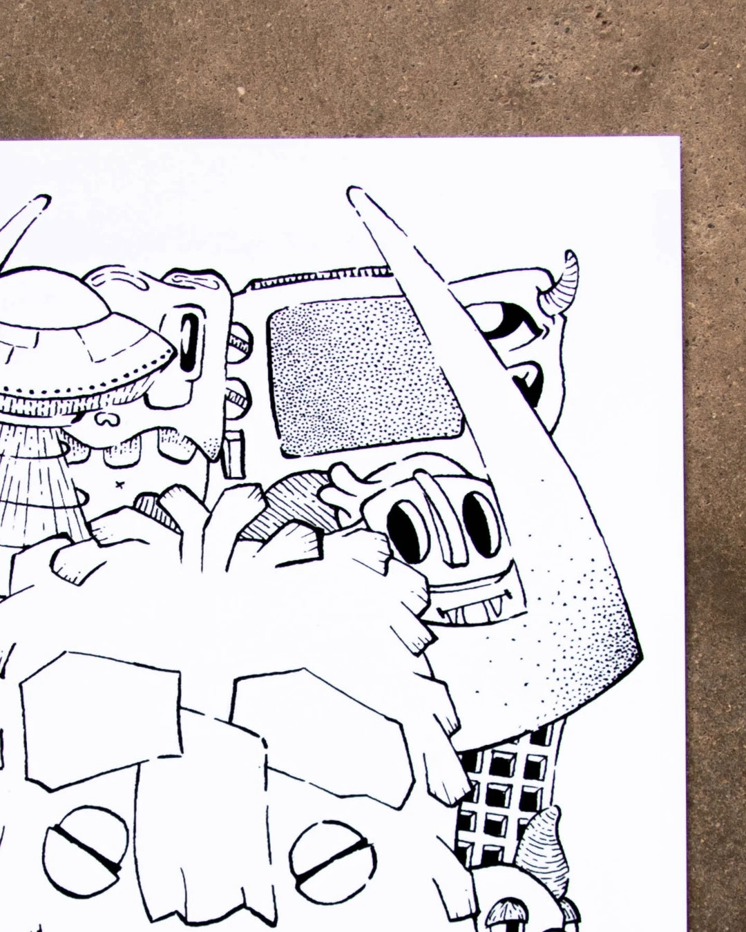 Lámina ilustrada A4 edición limitada 50 unidades firmada – Art 4