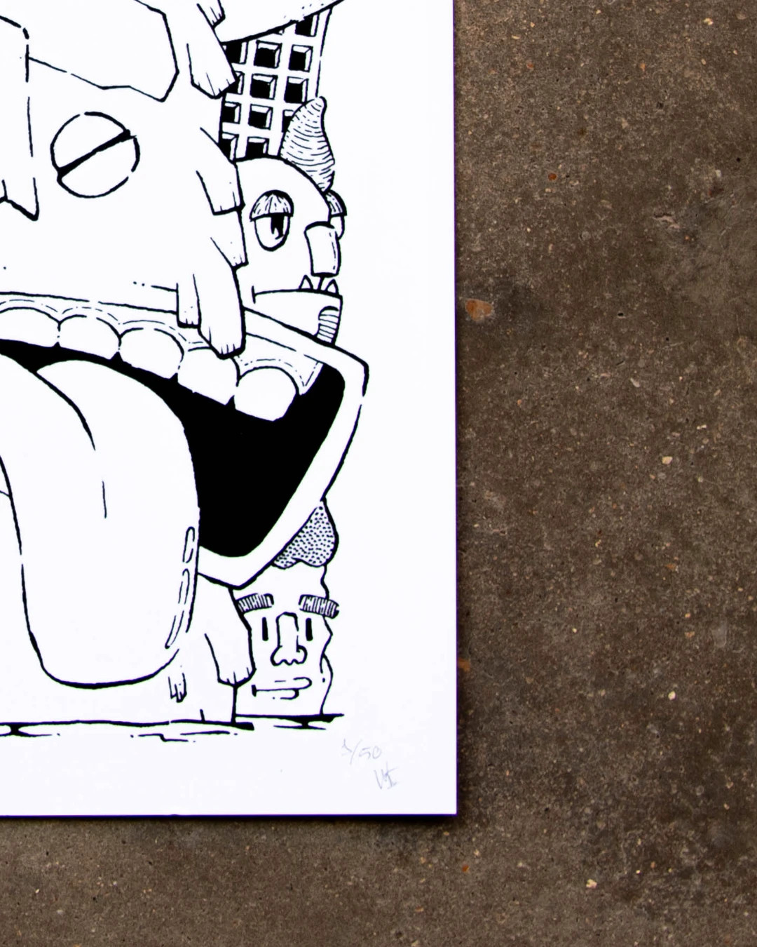 Lámina ilustrada A4 edición limitada 50 unidades firmada – Art 5