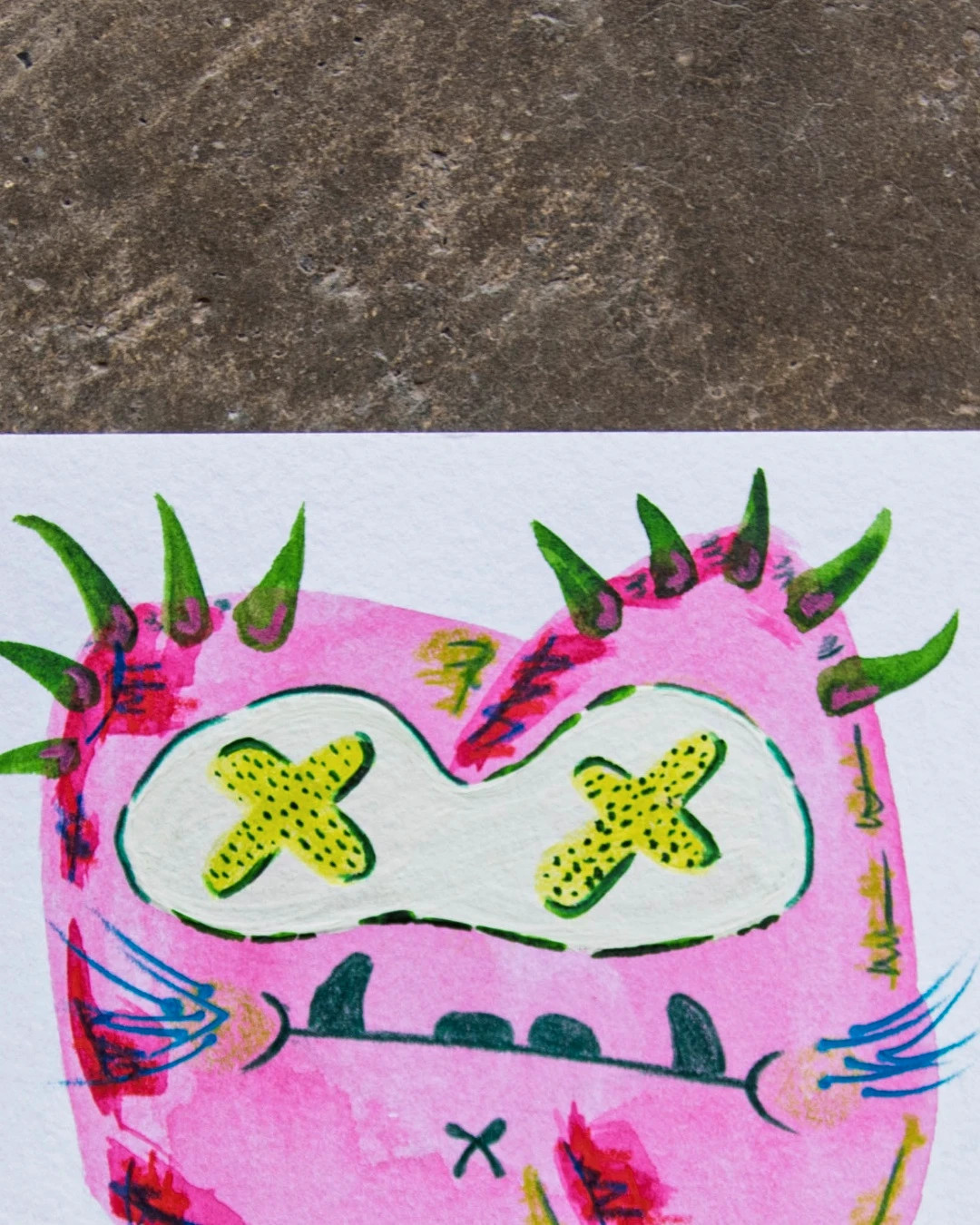 Ilustración original firmada – técnica mixta sobre papel de acuarela – Art 2