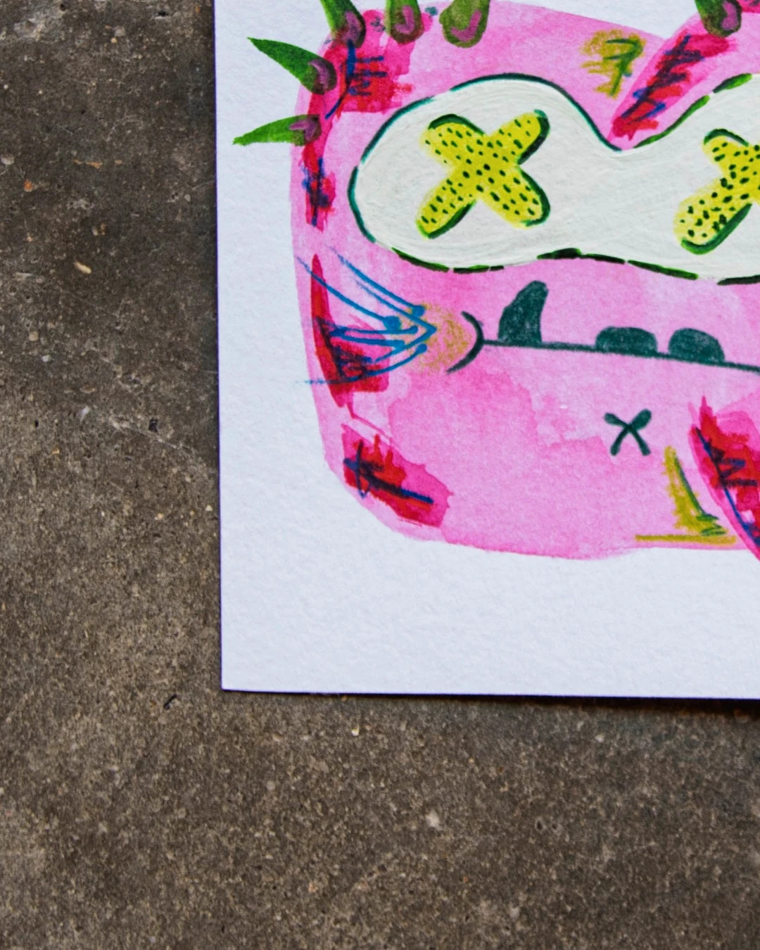 Ilustración original firmada – técnica mixta sobre papel de acuarela – Art 3