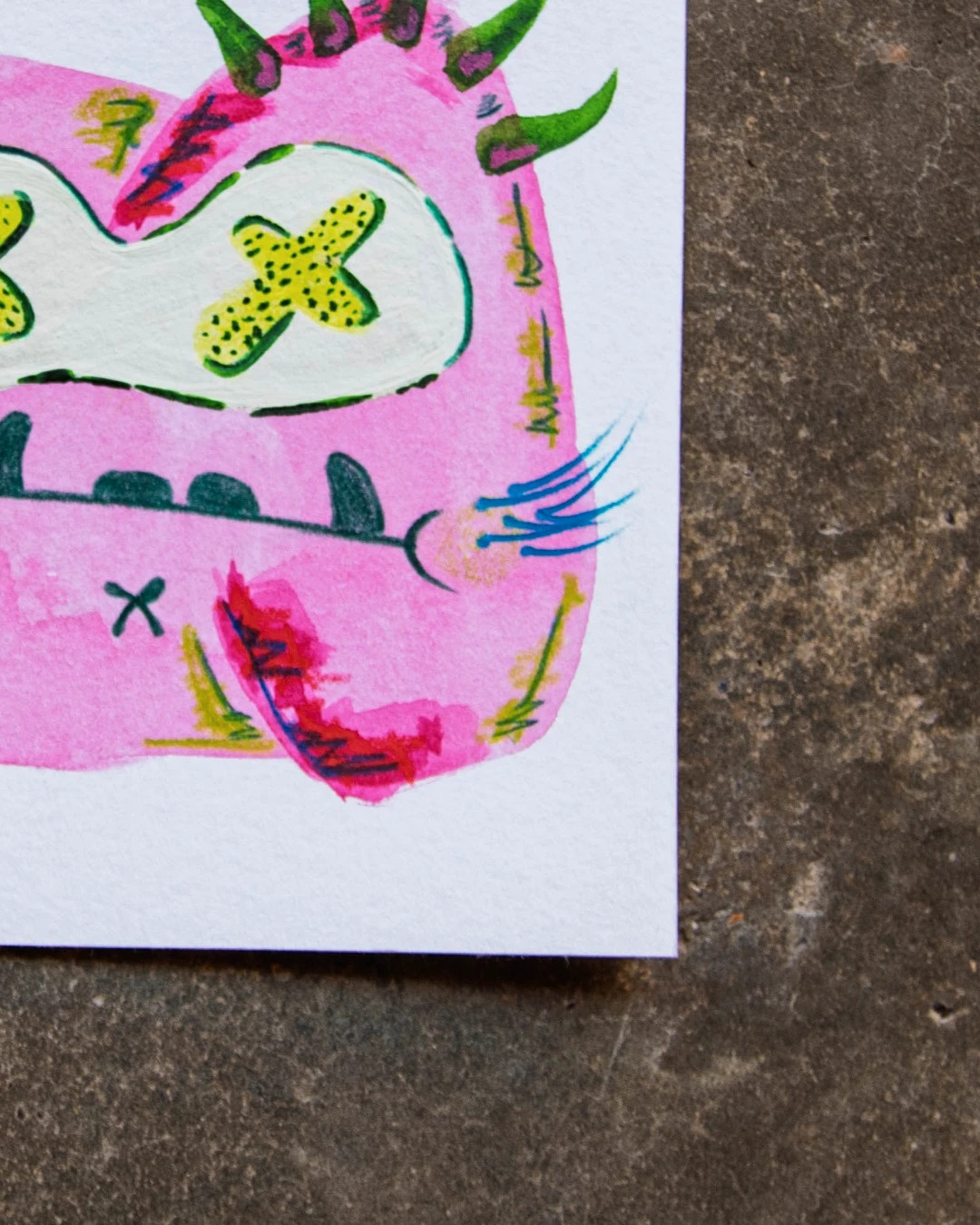 Ilustración original firmada – técnica mixta sobre papel de acuarela – Art 5