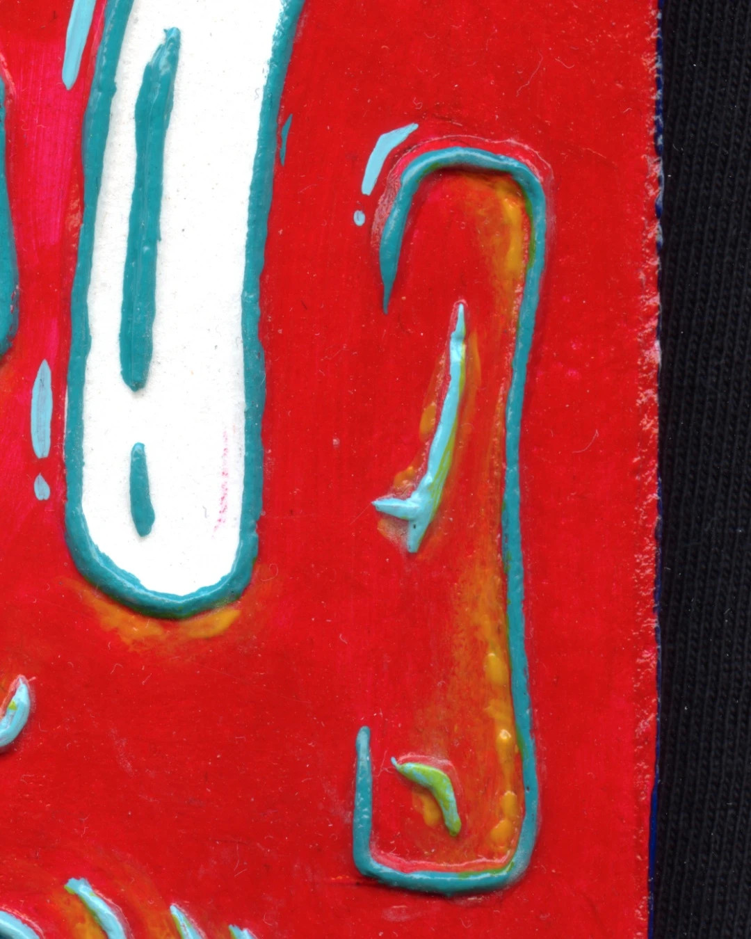 Placa decorativa de cerámica pintada a mano – pieza única – Art 4