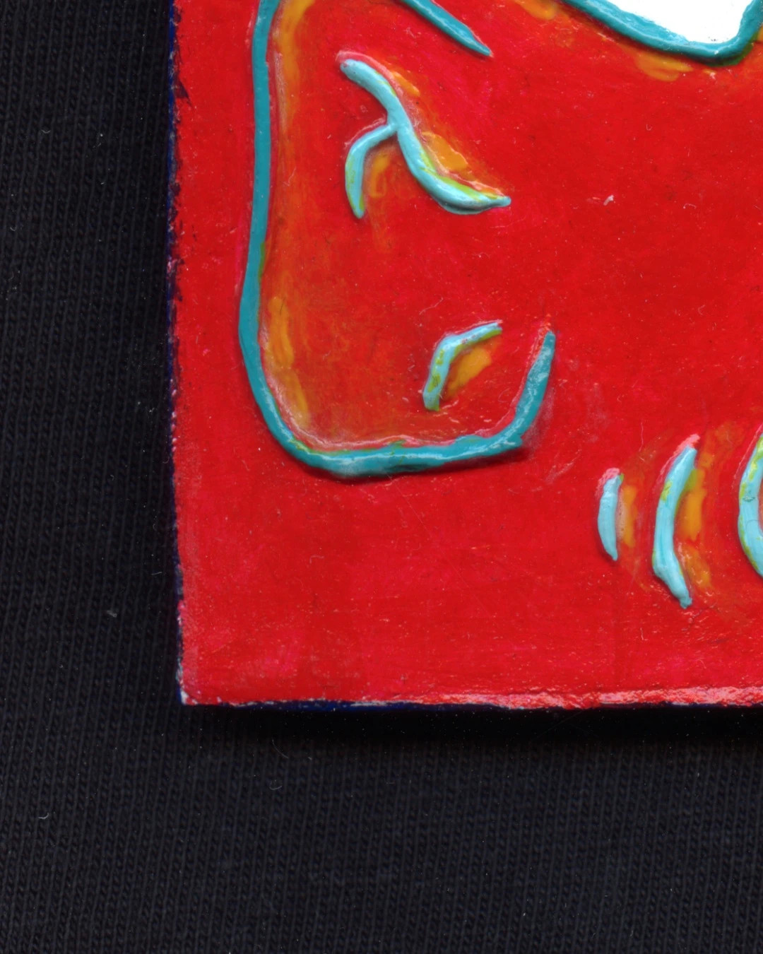 Placa decorativa de cerámica pintada a mano – pieza única – Art 5