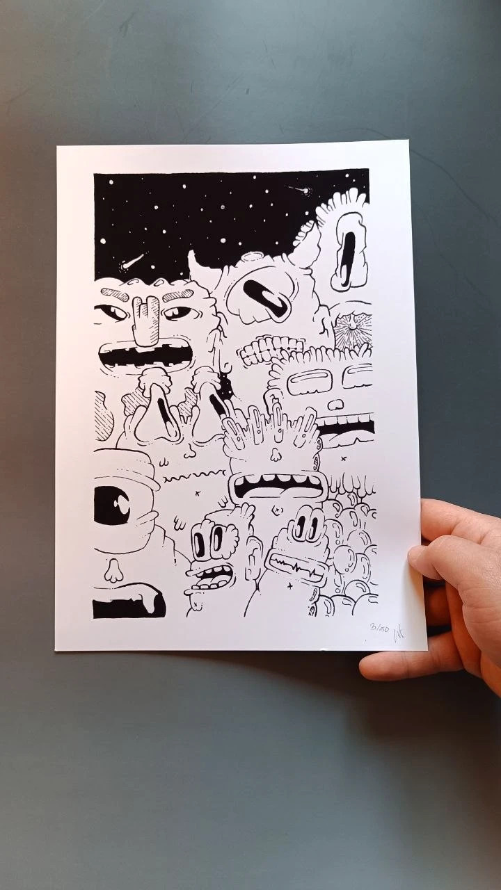 set de 5 A4 print