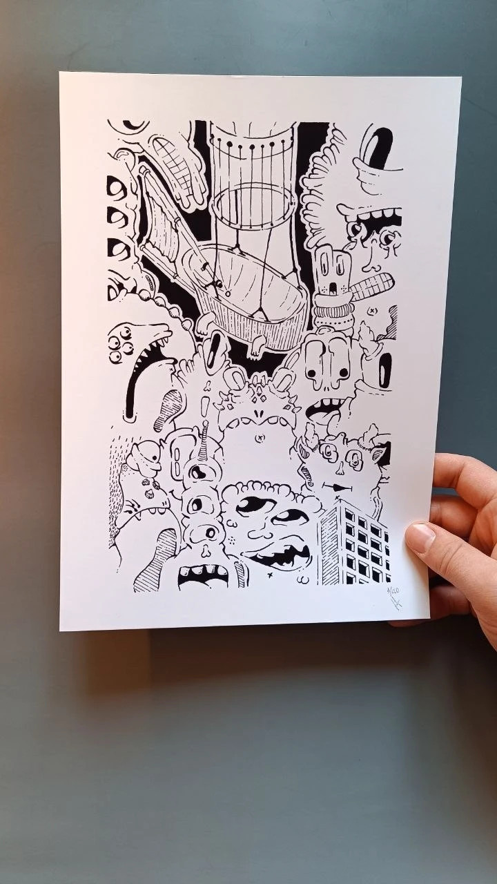 set de 5 A4 print – Art 5