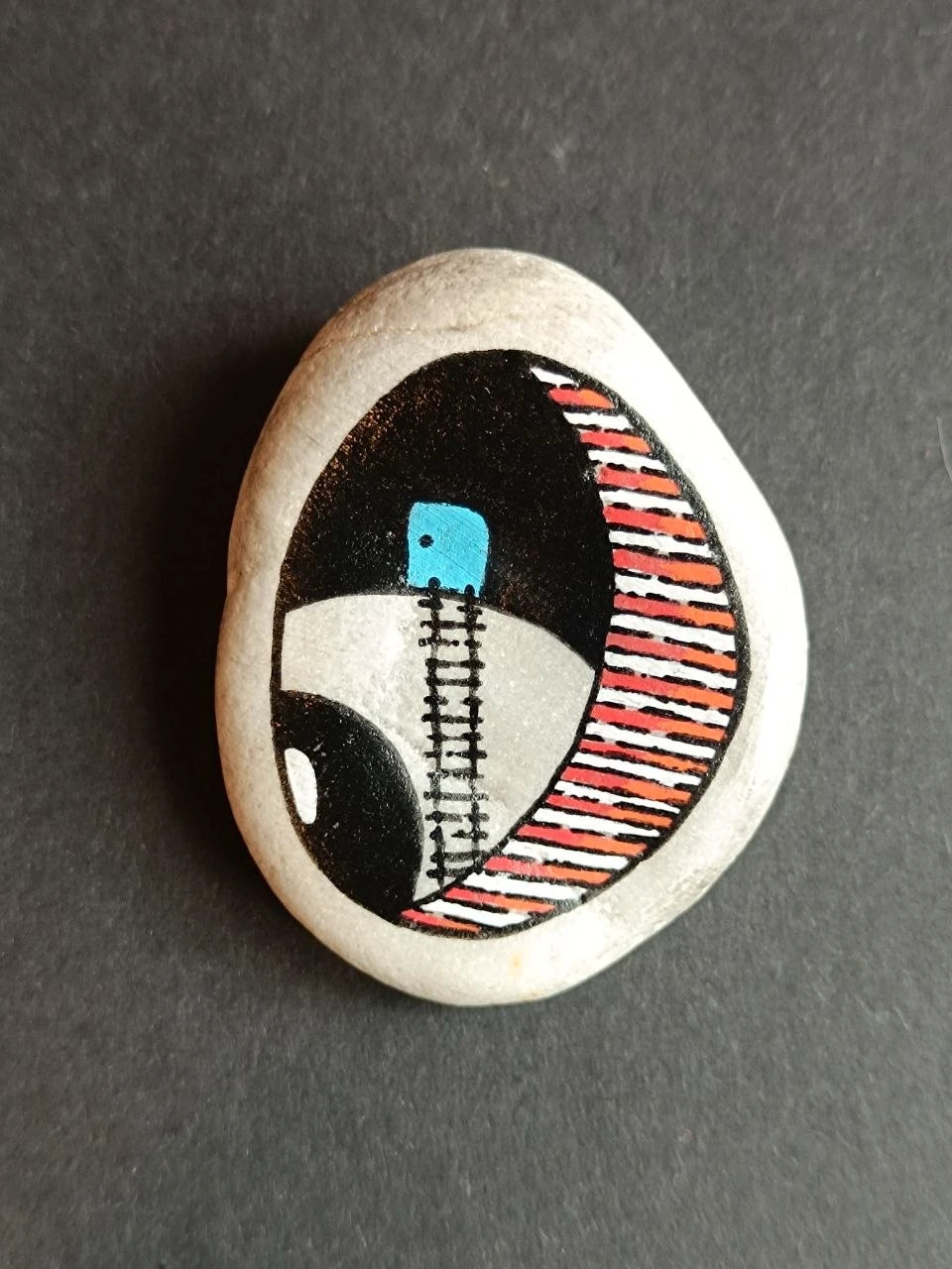 Ilustración, piedras pintadas, Colores vibrantes – Art