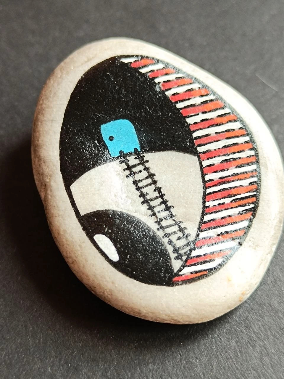 Ilustración, piedras pintadas, Colores vibrantes – Art 4