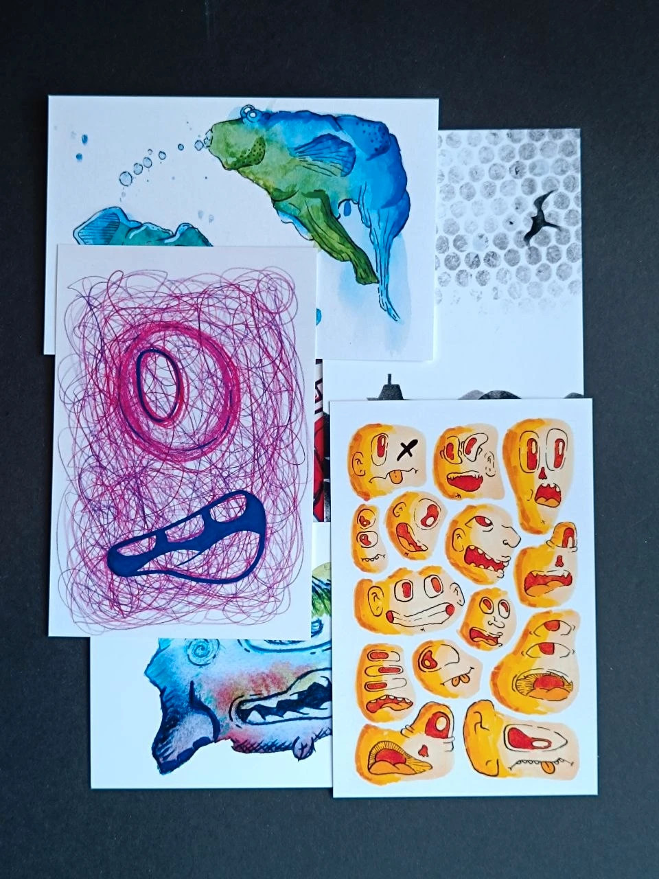 Oferta Art conjunto de 6 postales ilustradas edición limitada ganga 2