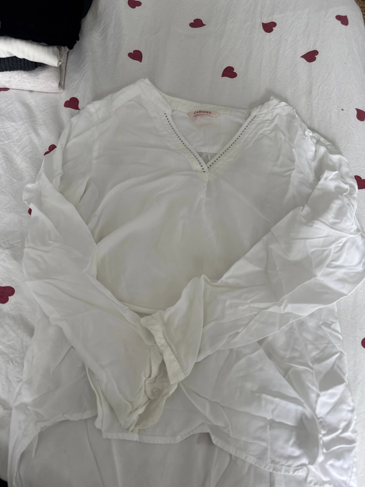 Blouse blanche – Camaïeu – taille M / 38 / 10