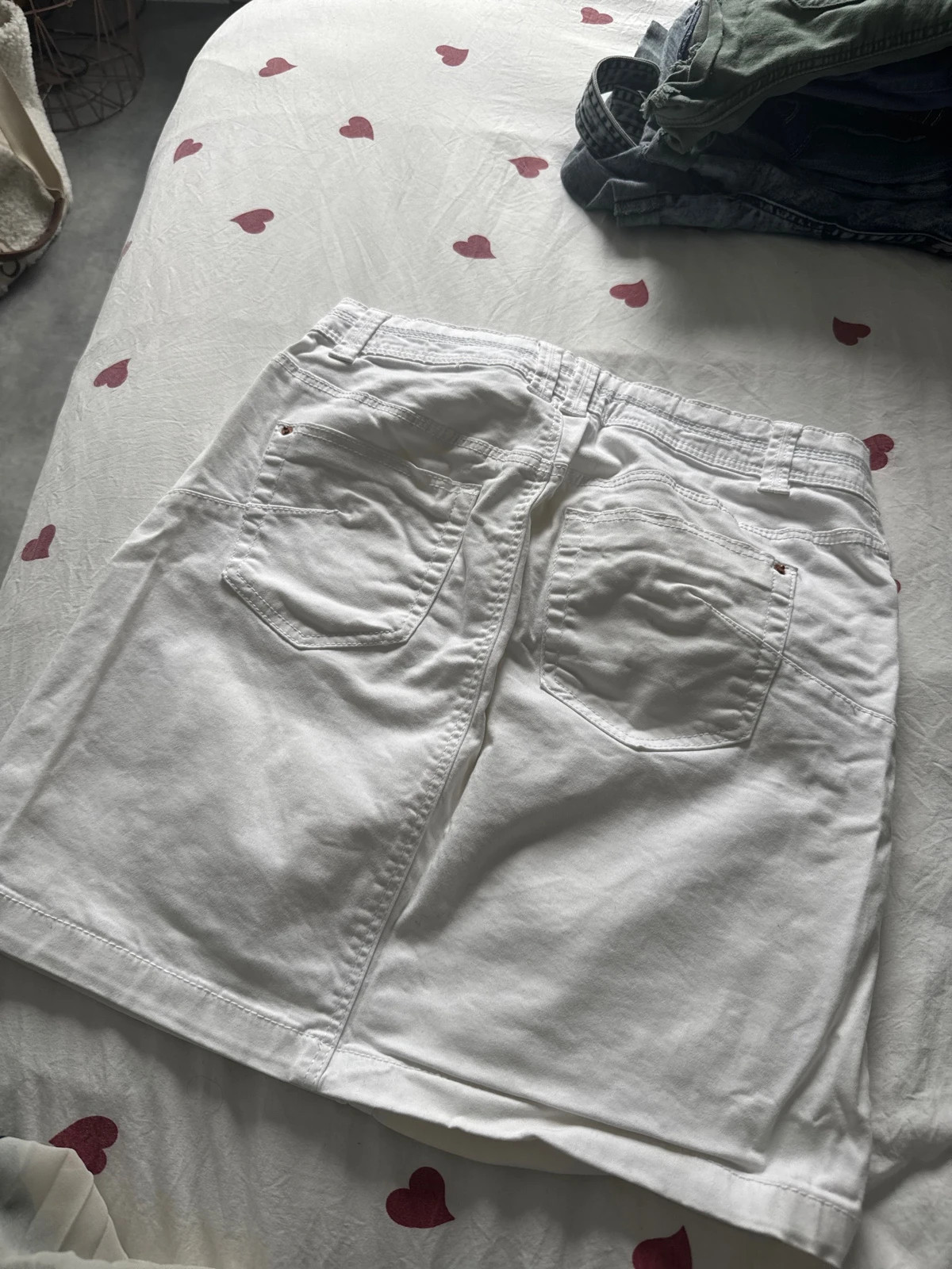 Jupe, jean blanche – Camaïeu – taille S / 36 / 8 3