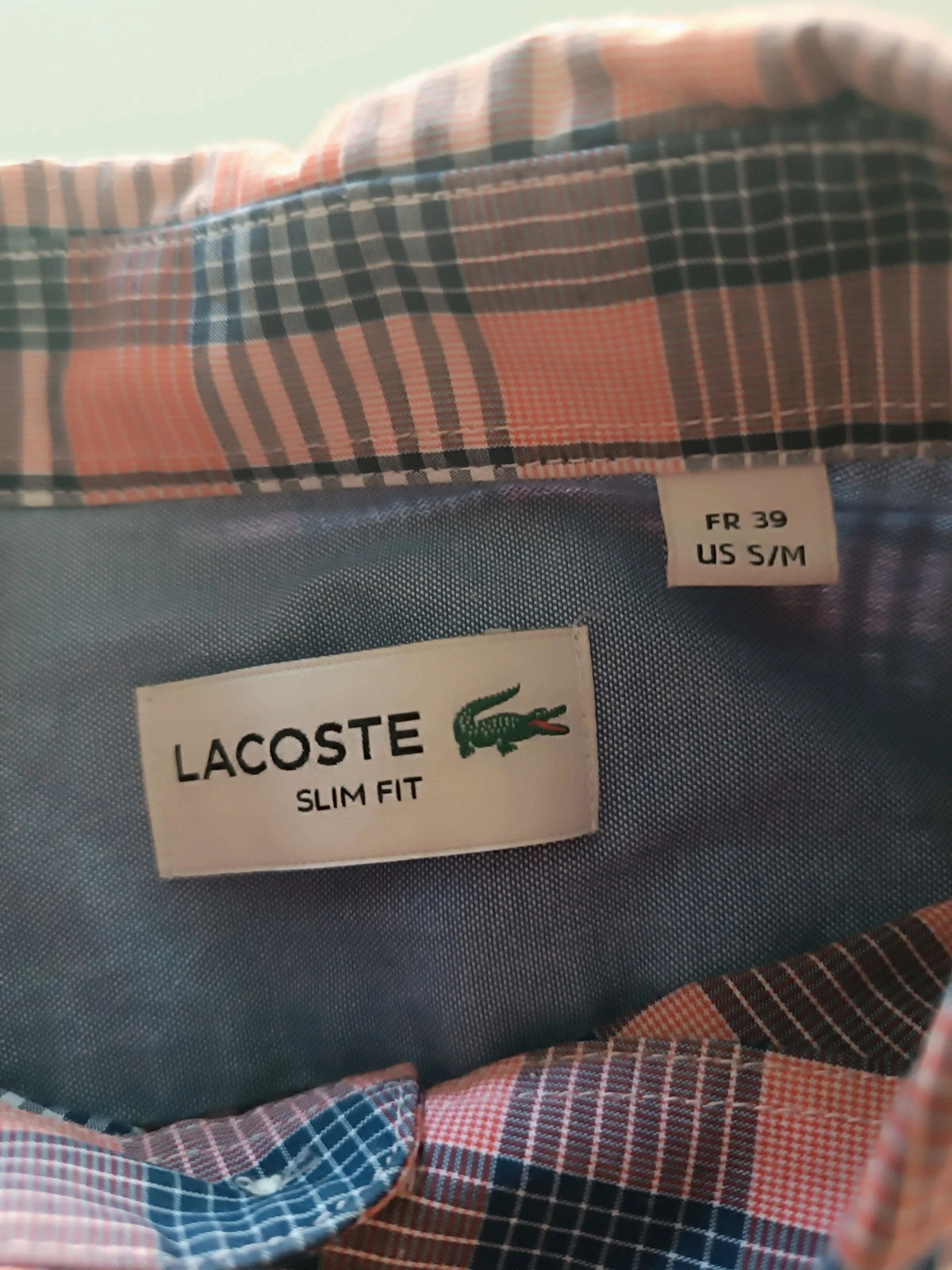 Chemise Lacoste a carreaux manches longues TailleM – Lacoste – taille M 5