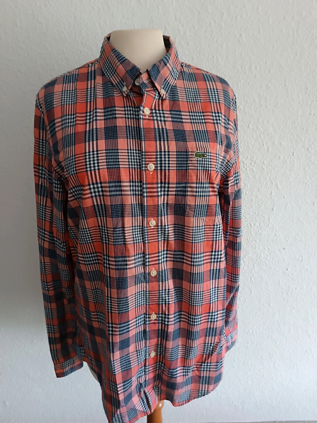 Chemise Lacoste a carreaux manches longues TailleM – Lacoste – taille M