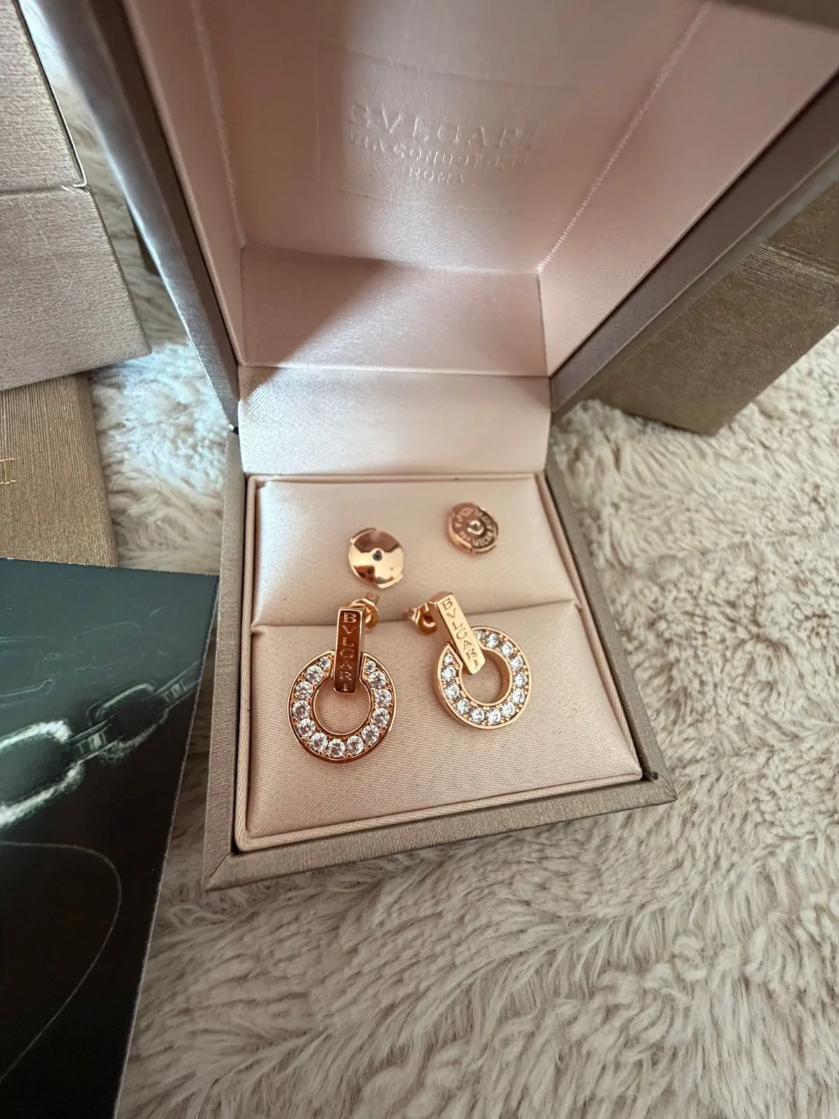 Boucles d'oreilles Bulgari Roma dorées 8