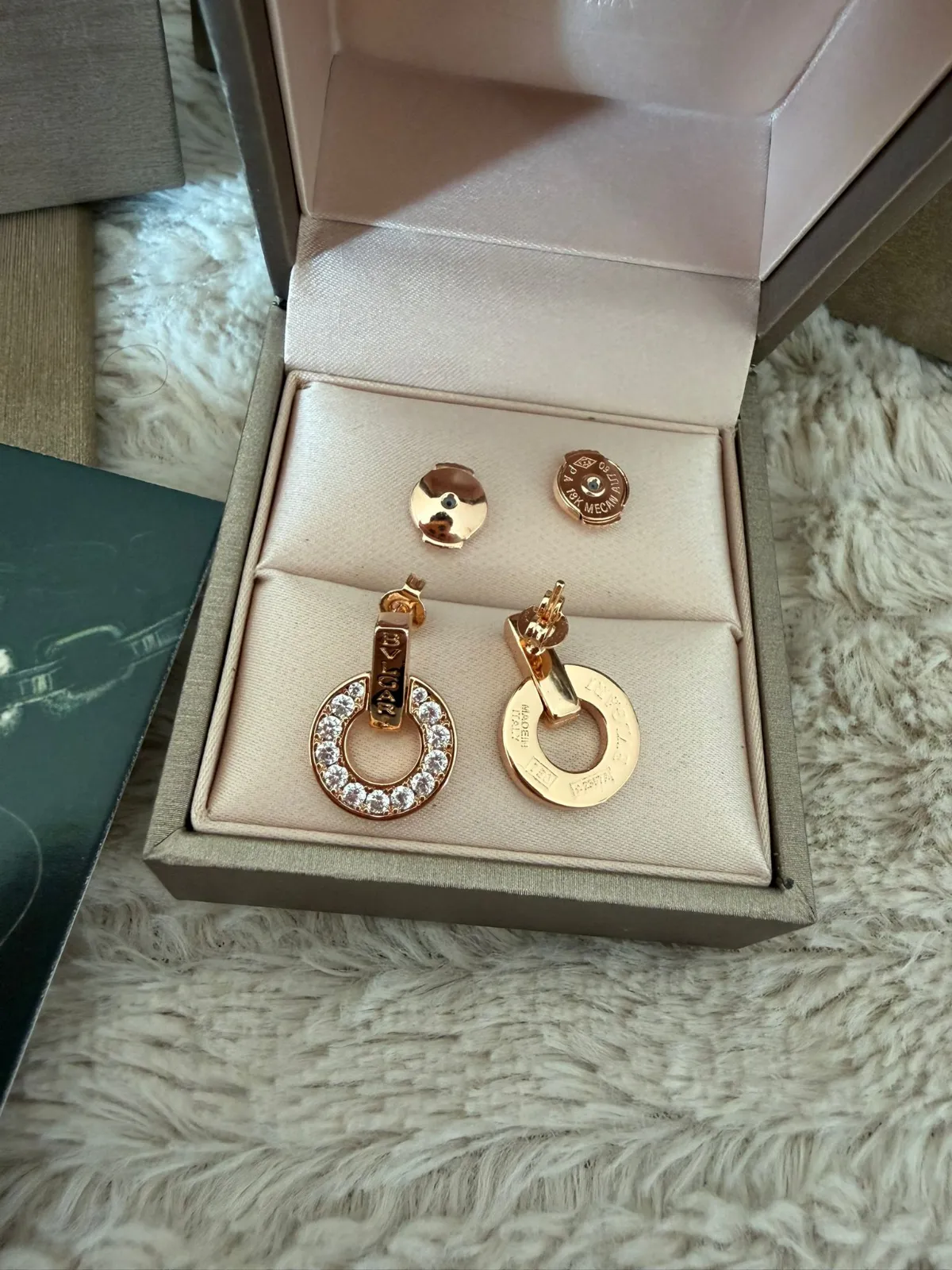 Boucles d'oreilles Bulgari Roma dorées 3