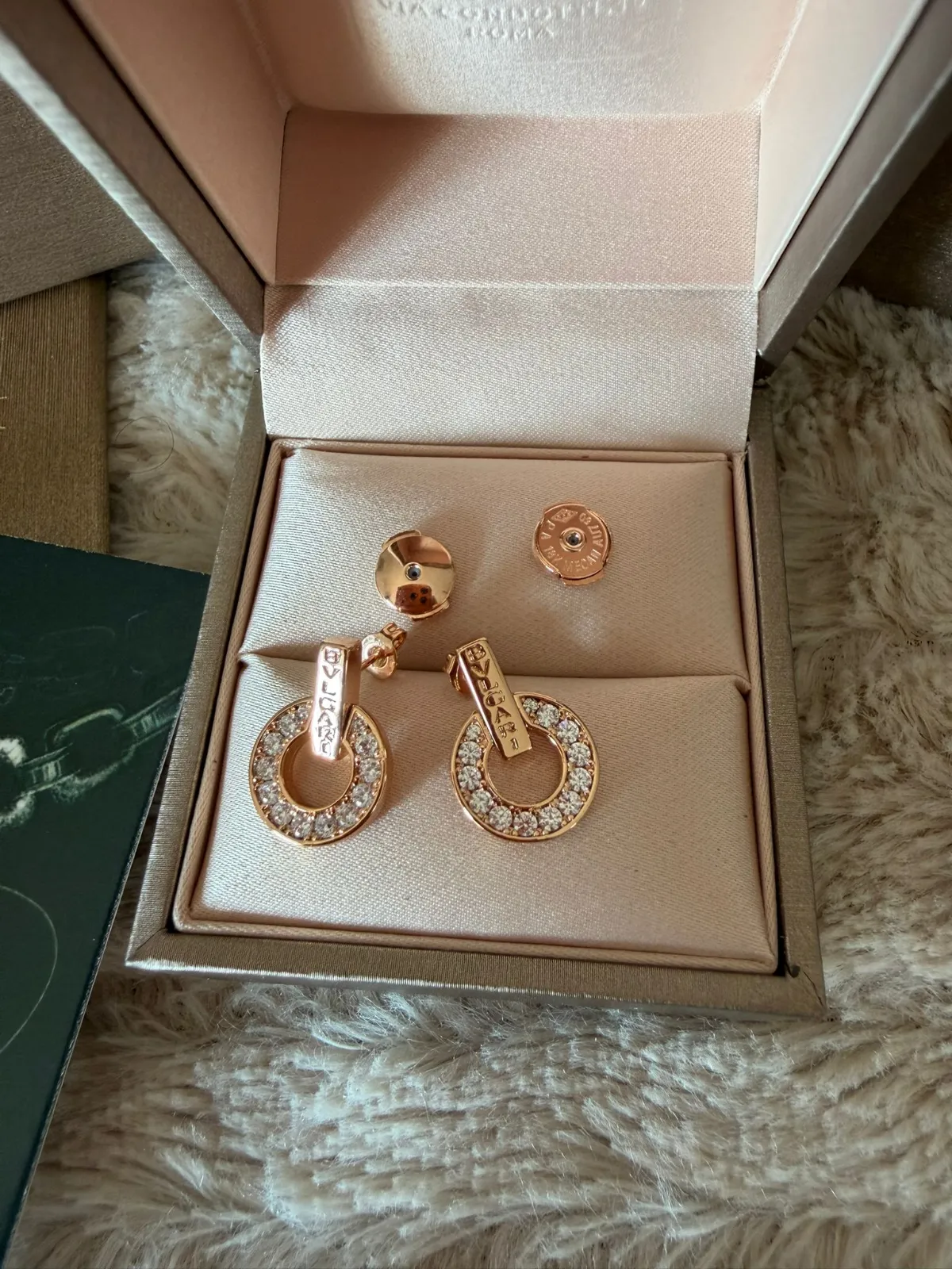 Boucles d'oreilles Bulgari Roma dorées 9