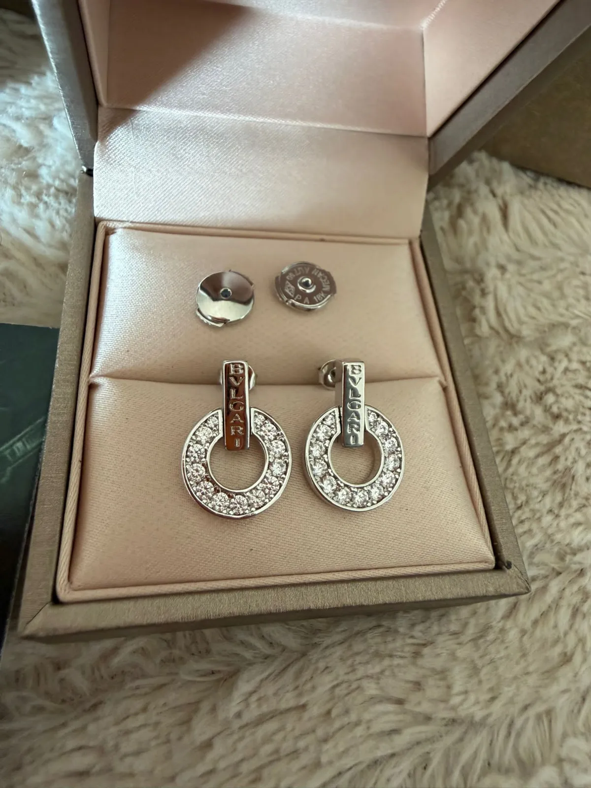 Boucles d'oreilles Bulgari argent 8