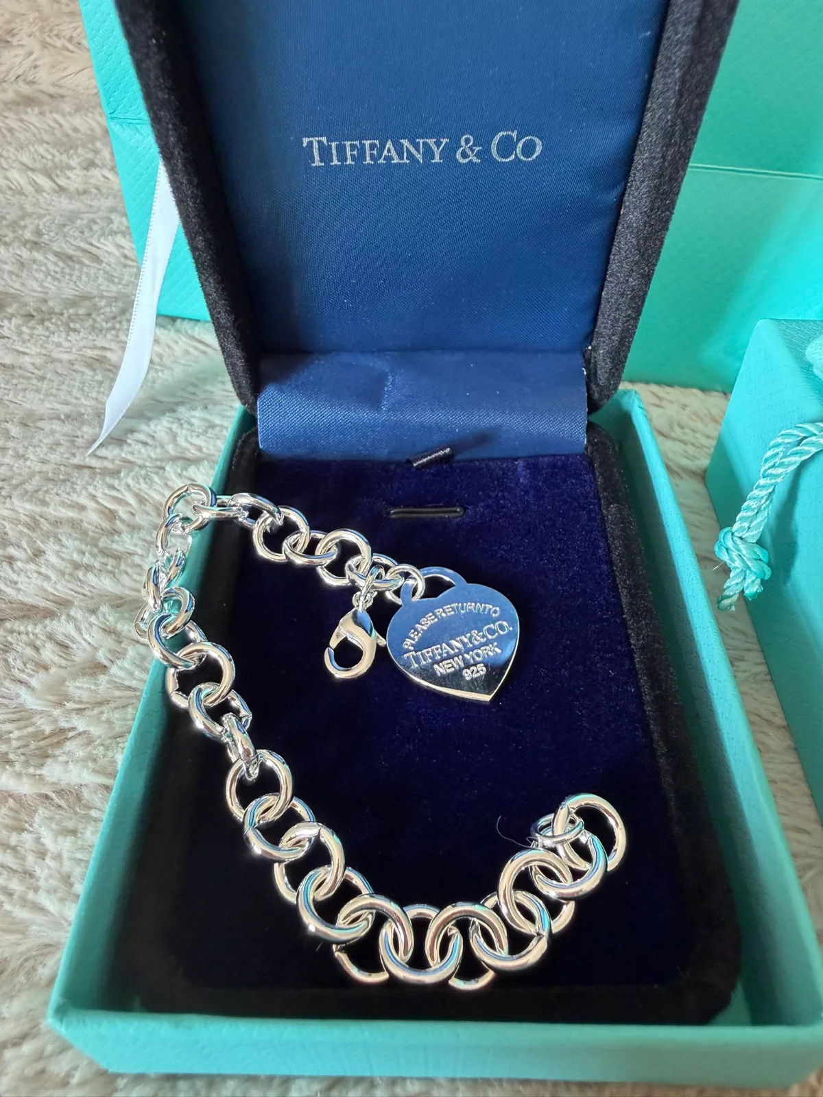 Bracelet chaîne Tiffany & Co argenté 5