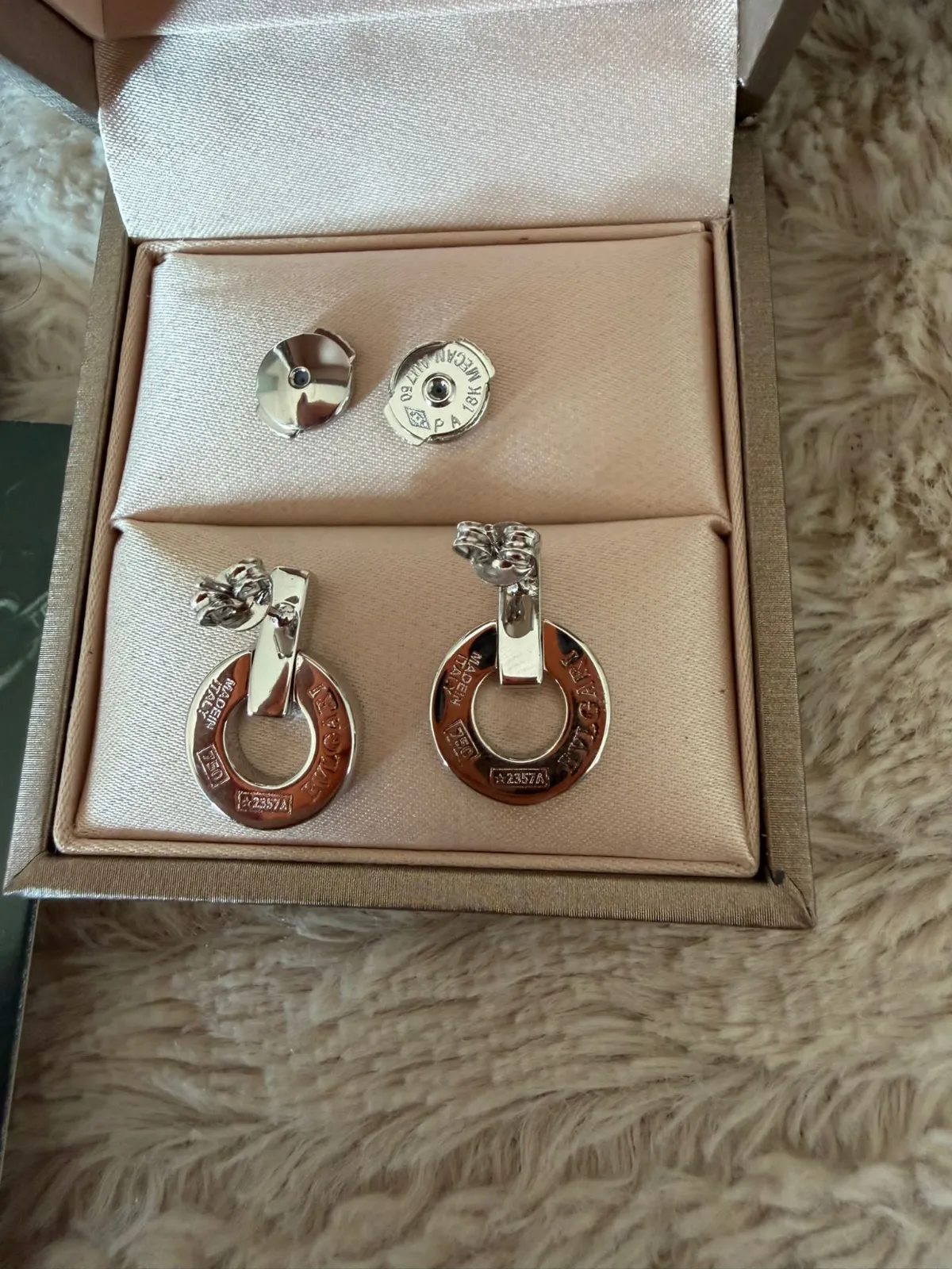 Boucles d'oreilles Bulgari argent 7
