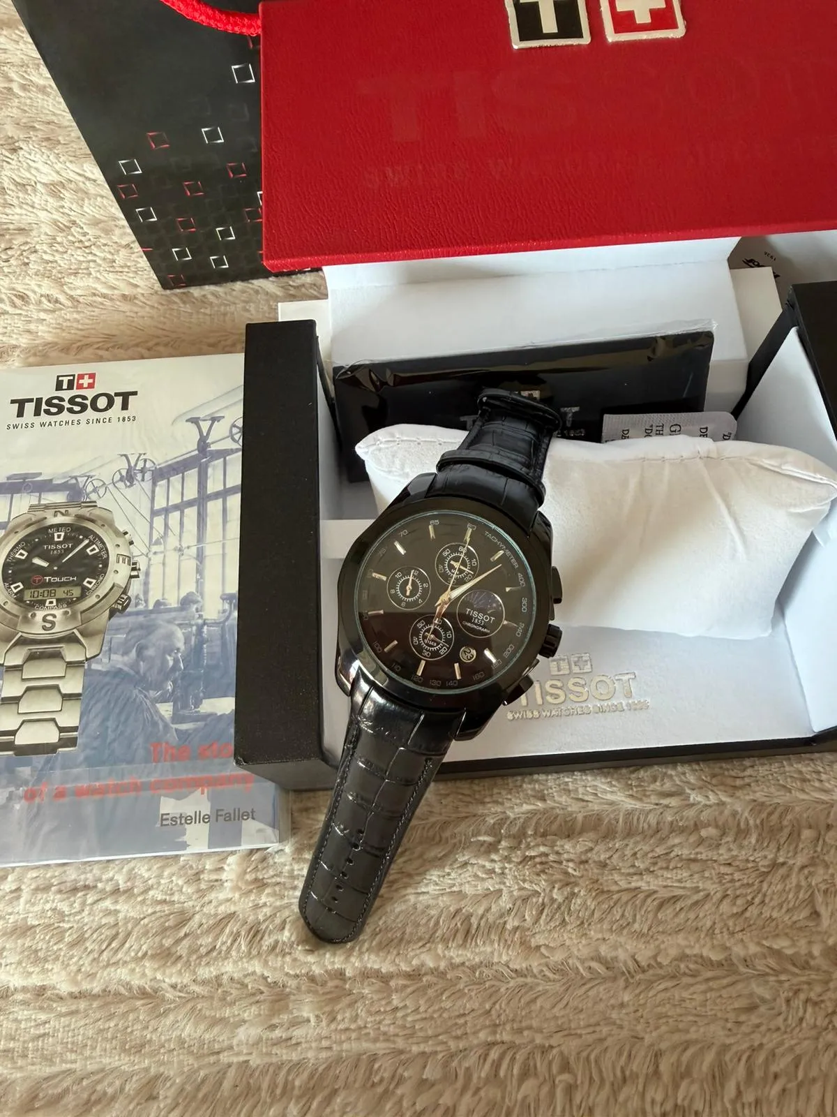 Montre Tissot chronographe noire 2