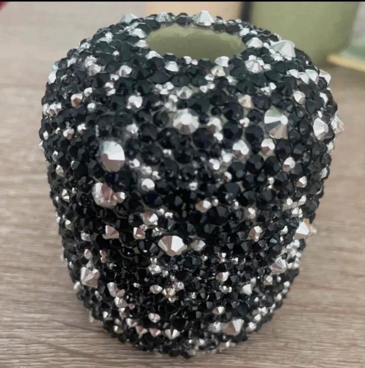 Bougeoirs en céramique customiser en strass