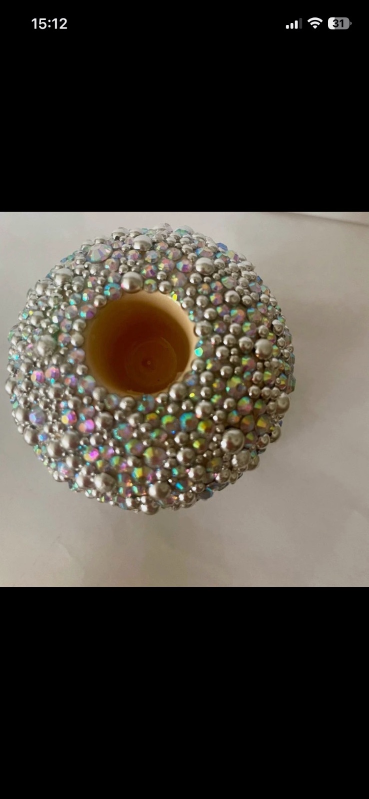 Bougeoirs en strass – Fait mains 8
