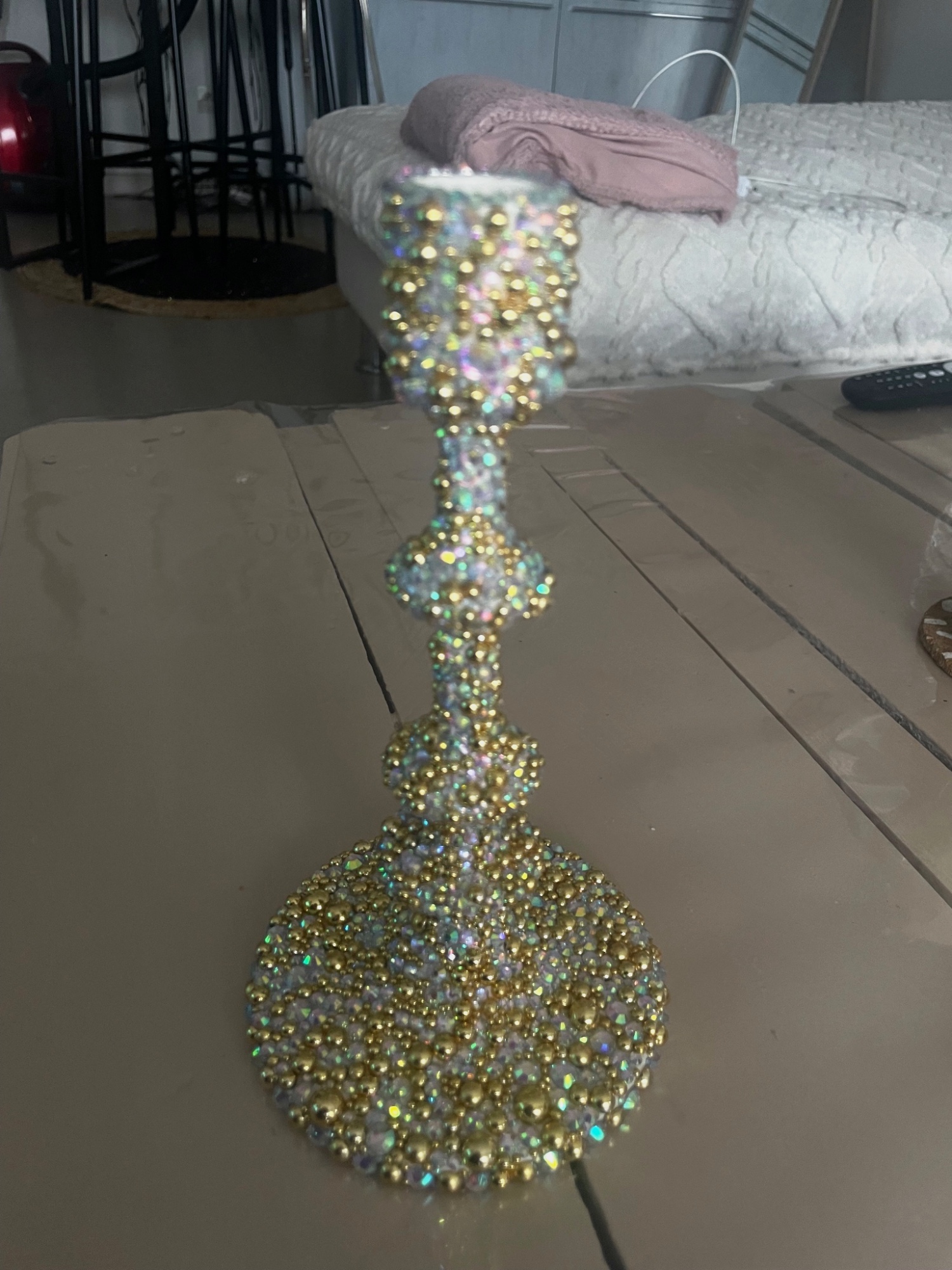 Bougeoirs customiser en strass