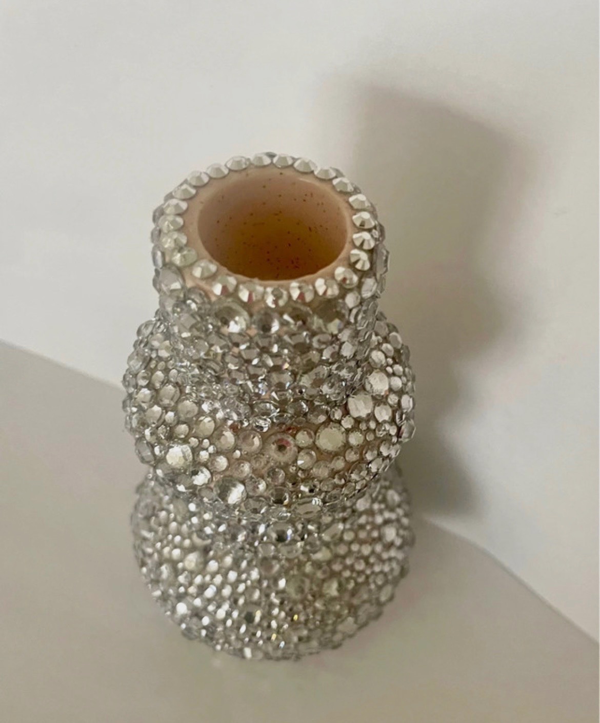 Bougeoirs customiser en strass – Création 4