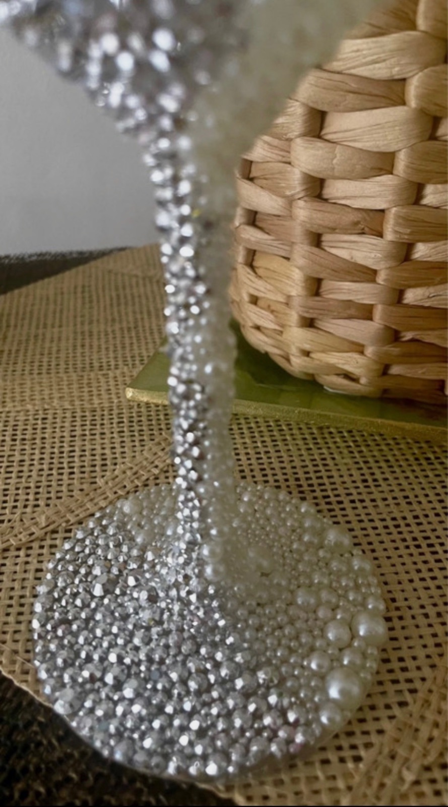 Verre customiser en strass – fait main 4