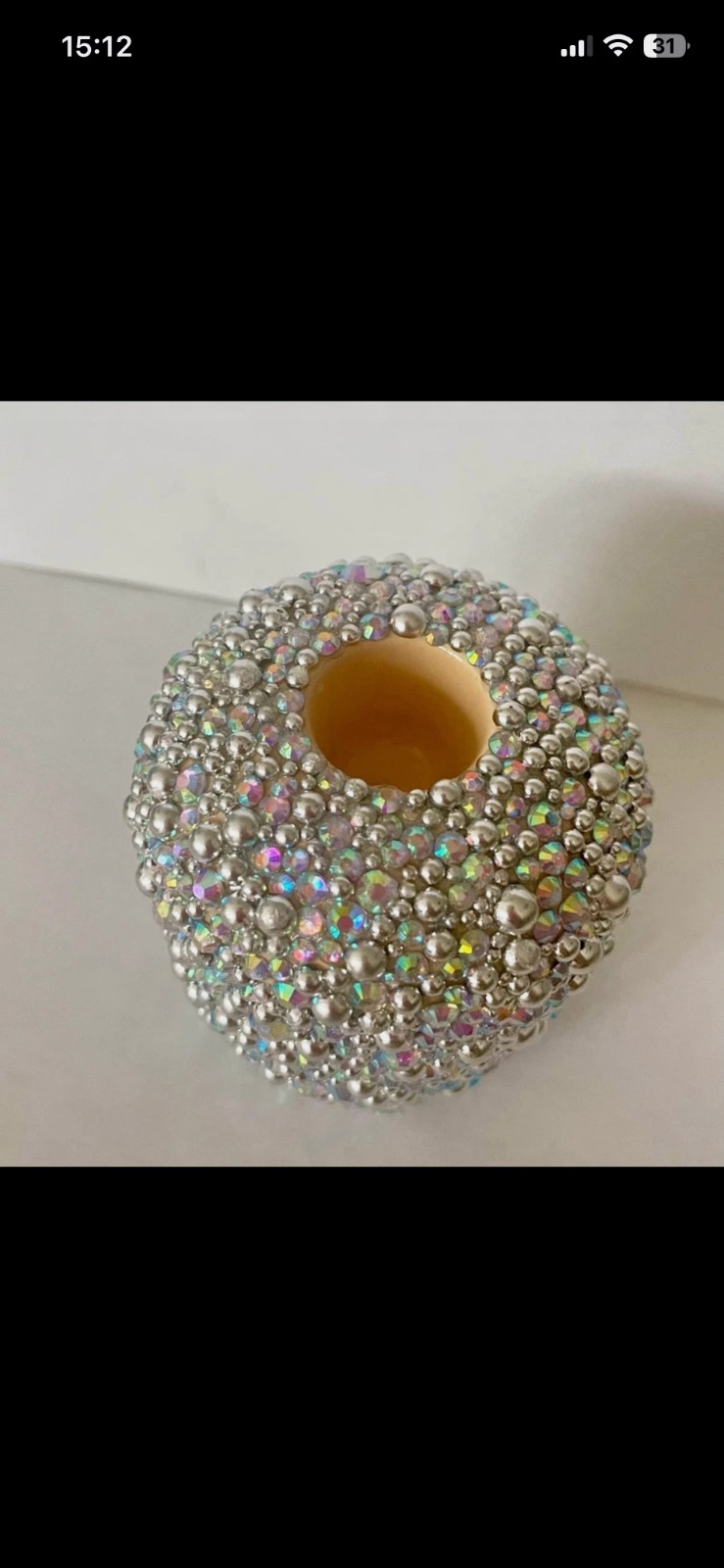 Bougeoirs en strass – Fait mains 4